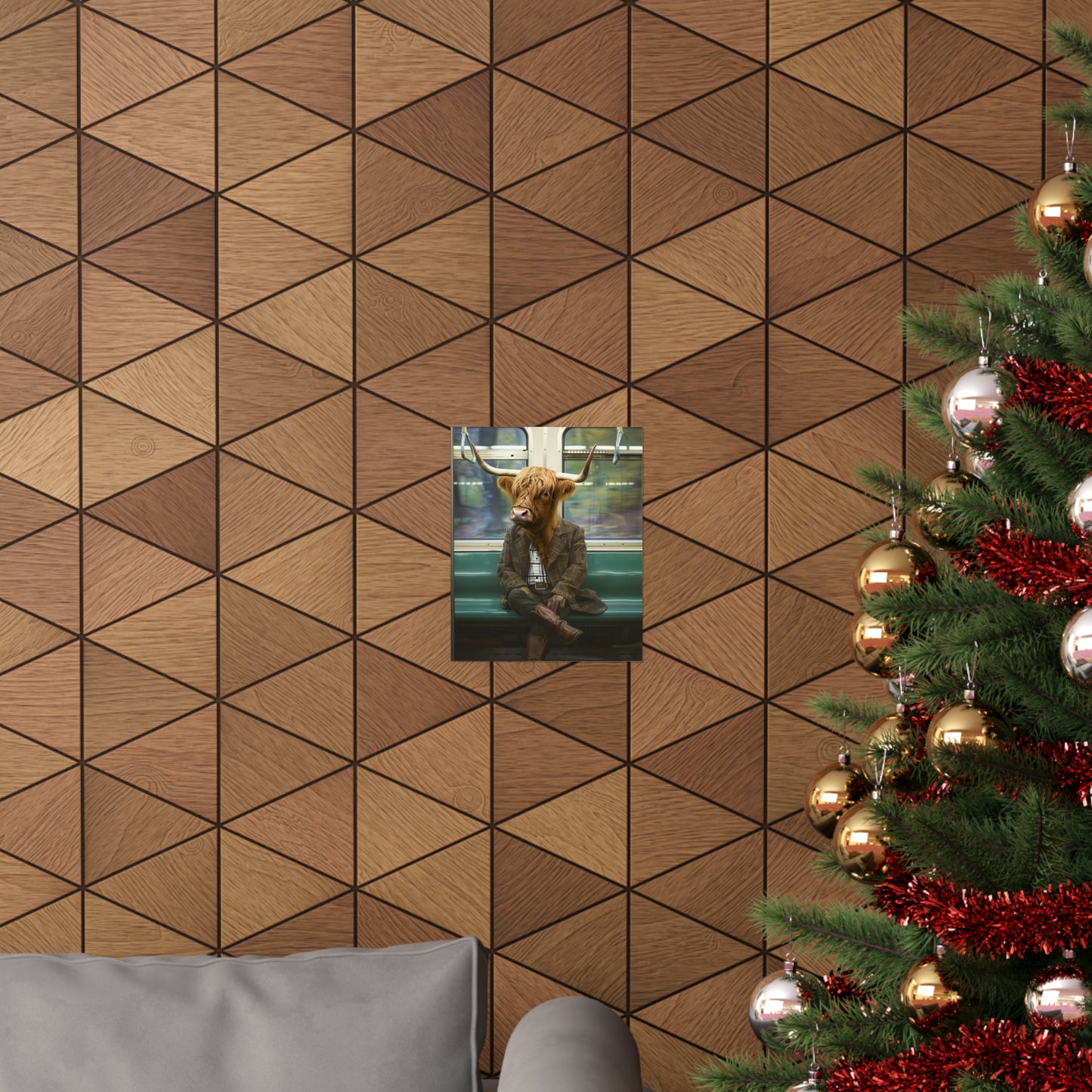 Highland Cattle Subway, Highland Cattle Wall Art