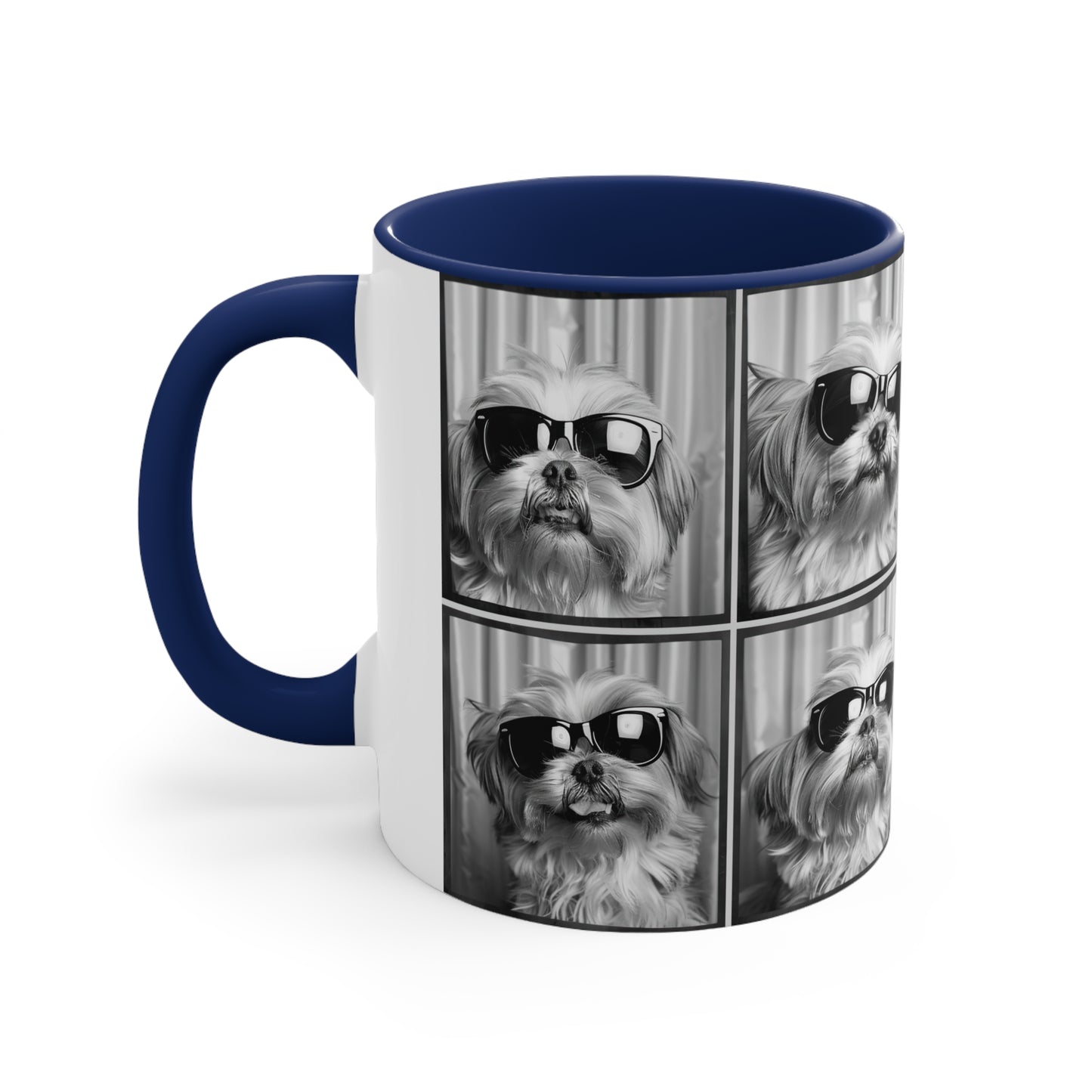 Shih Tzu Photo Booth Accent Coffee Mug, 11oz