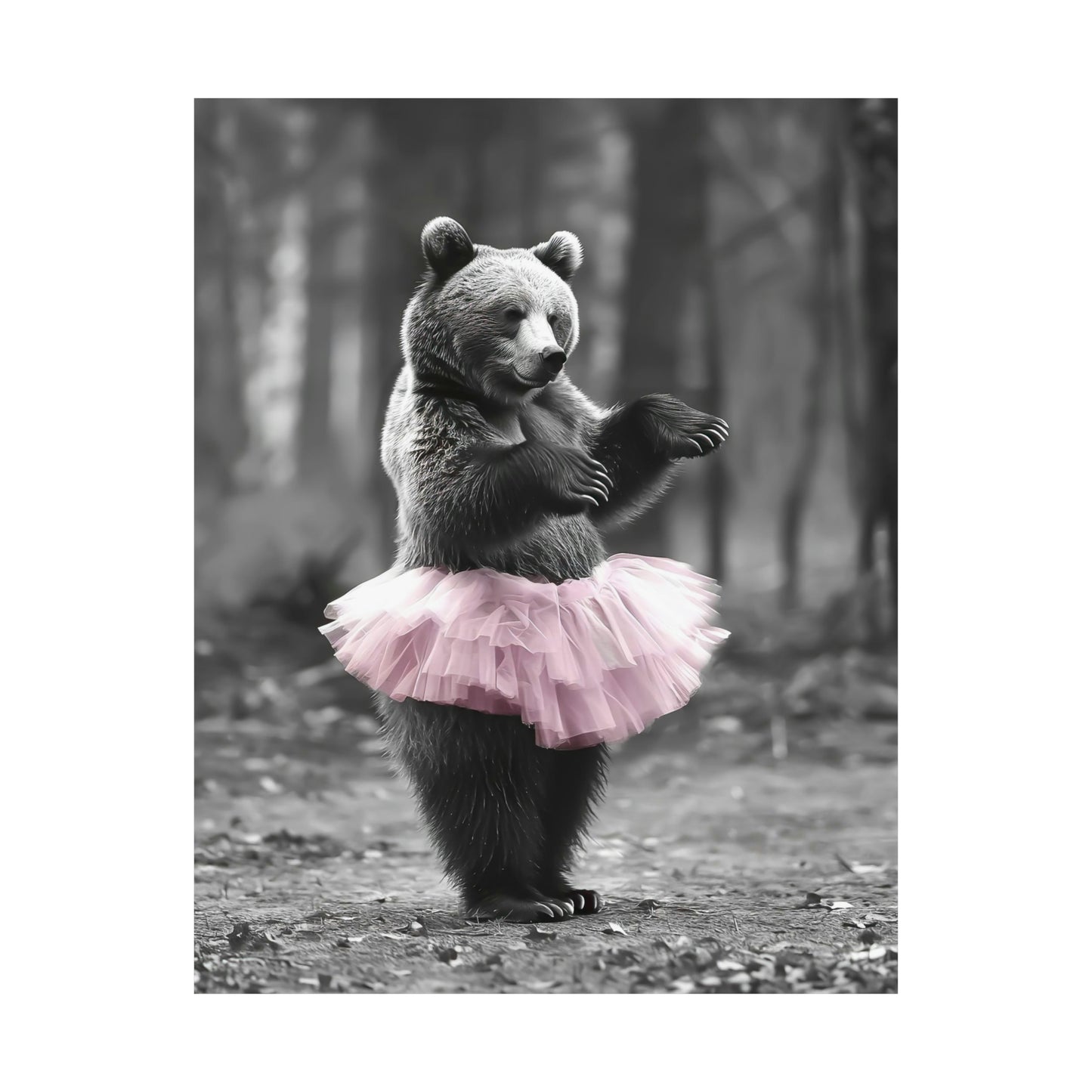 Bear Tutu, Bear Wall Art
