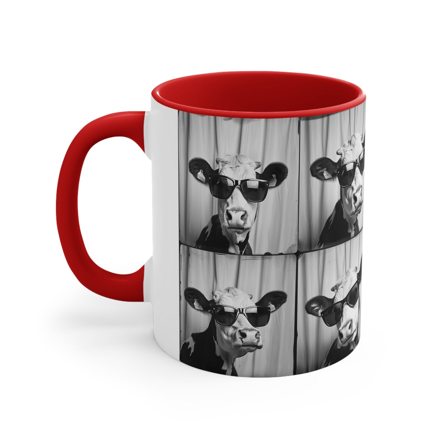 Cow Photo Booth Accent Coffee Mug, 11oz