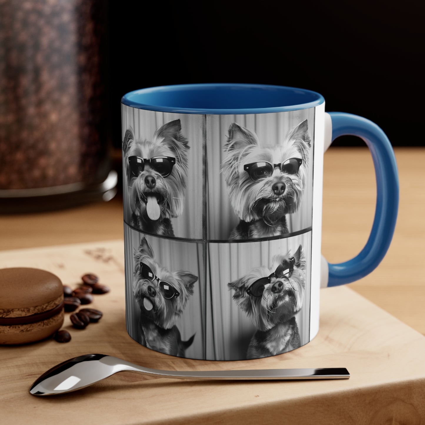 Yorkie Terrier  Photo Booth Accent Coffee Mug, 11oz