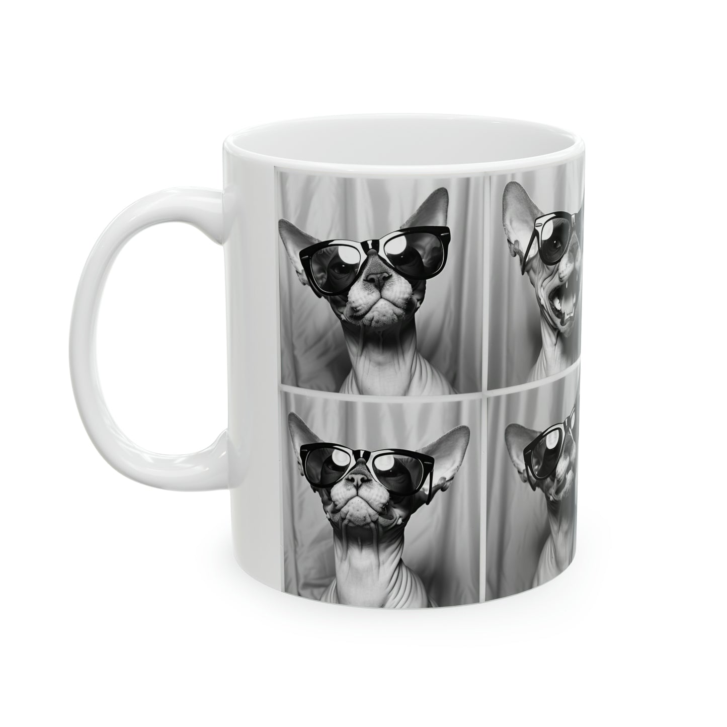Sphynx Cat Photo Booth 11oz Mug