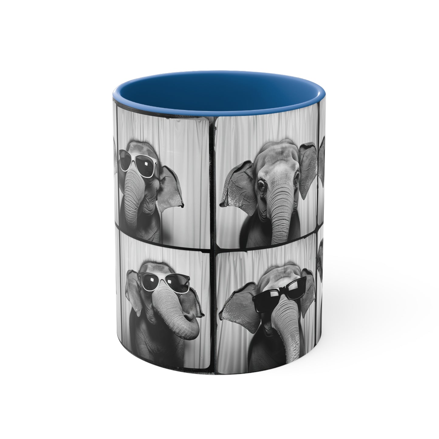 Elephant Photo Booth Accent Coffee Mug, 11oz
