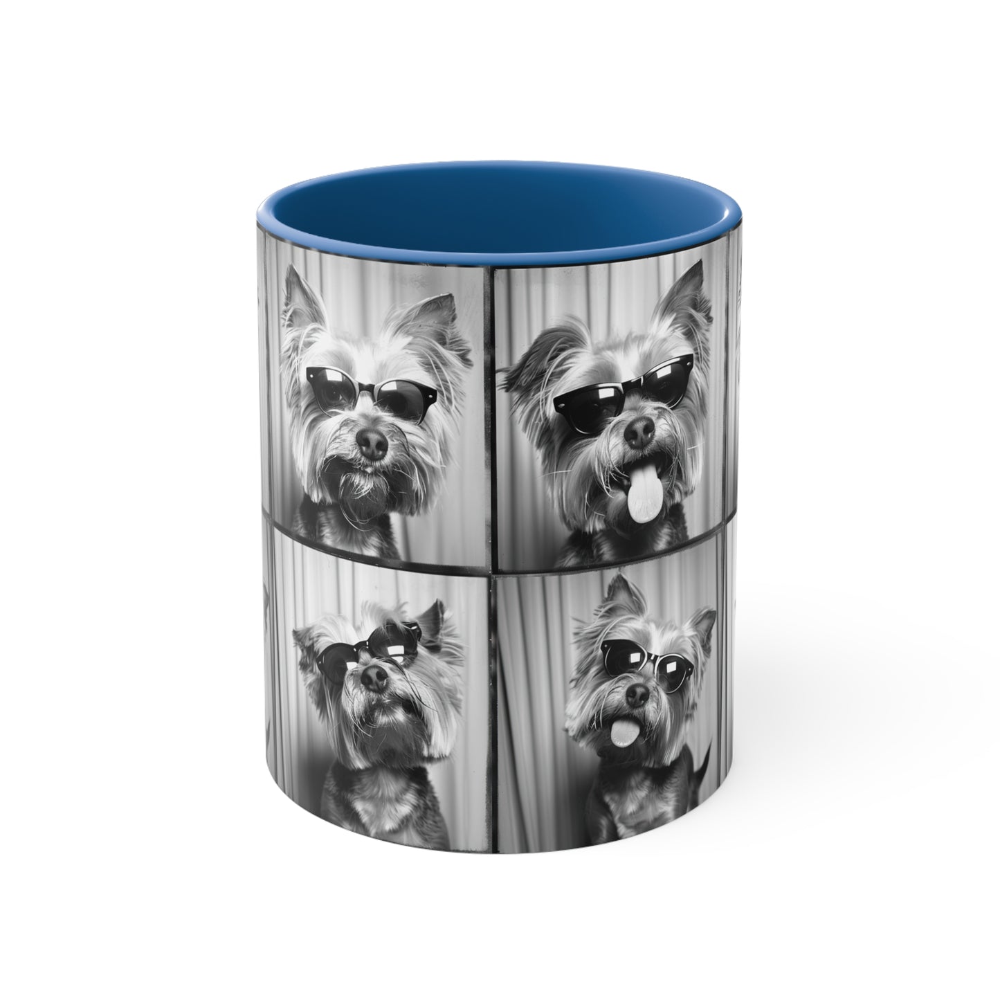 Yorkie Terrier  Photo Booth Accent Coffee Mug, 11oz