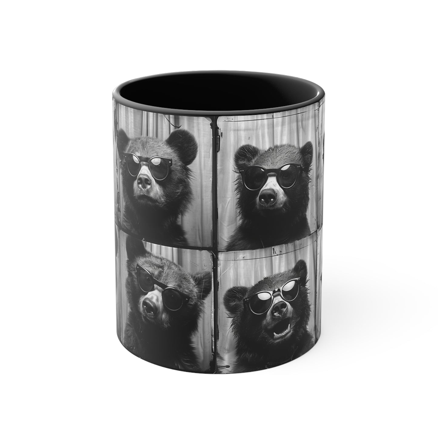 Bear Photo Booth Accent Coffee Mug, 11oz