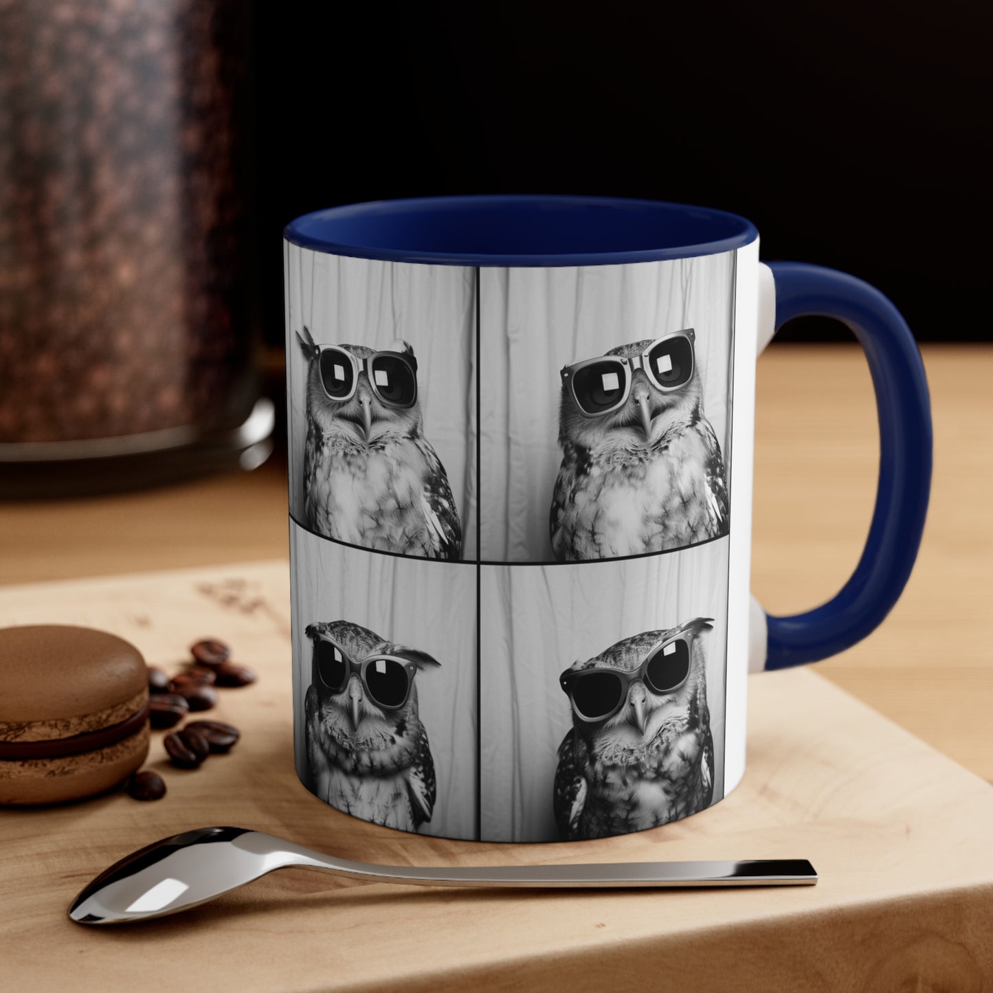 Owl Photo Booth Accent Coffee Mug, 11oz