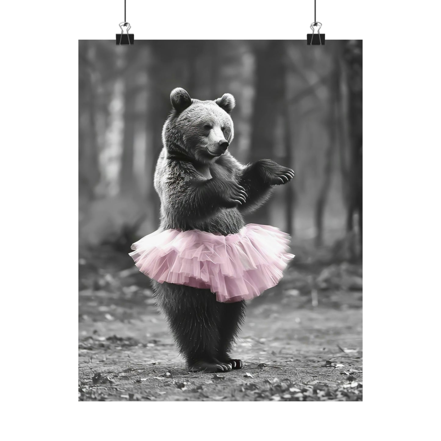 Bear Tutu, Bear Wall Art