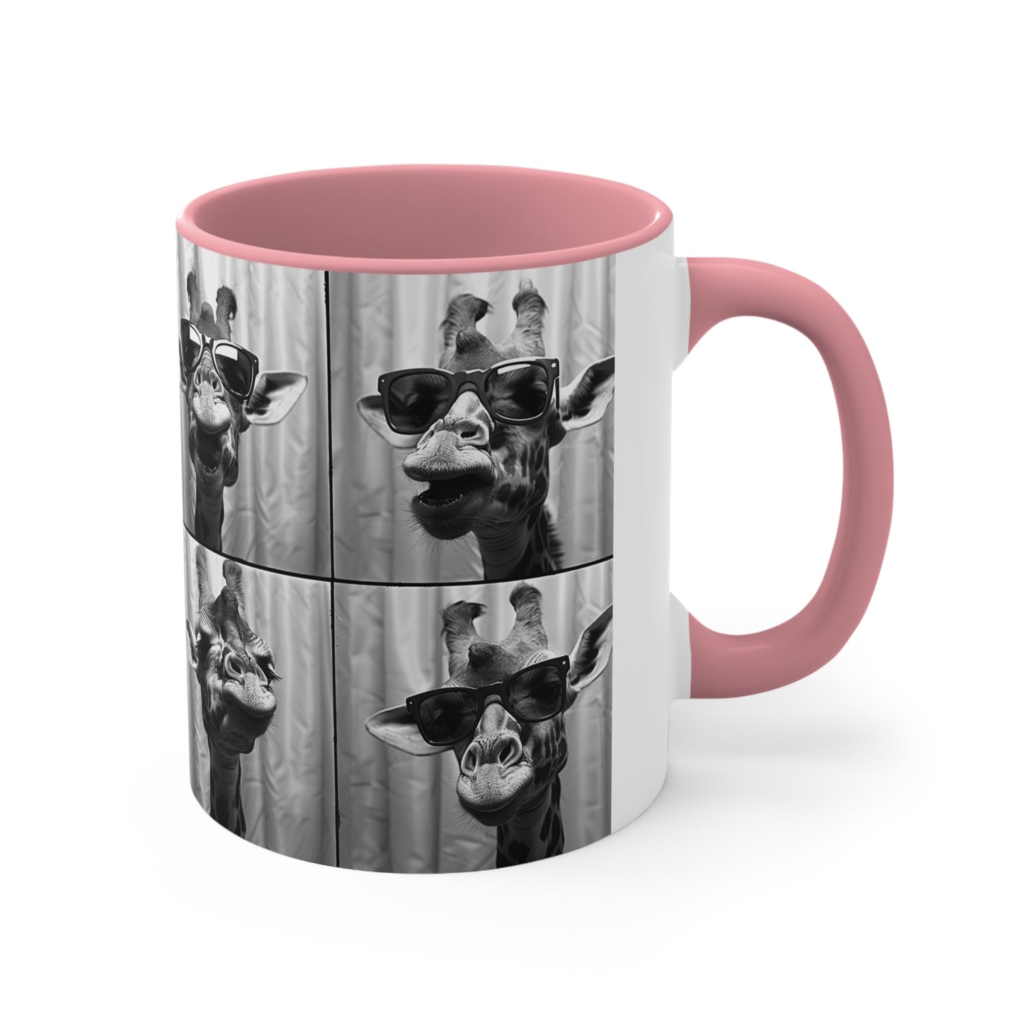 Giraffe Photo Booth Accent Coffee Mug, 11oz