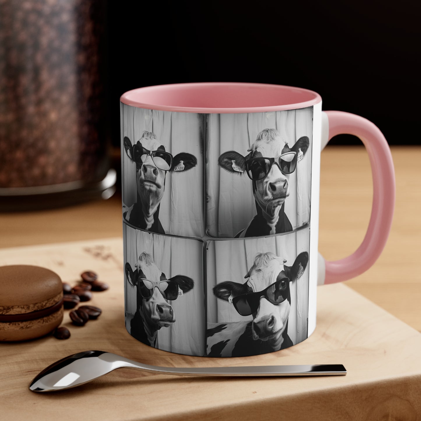 Cow Photo Booth Accent Coffee Mug, 11oz