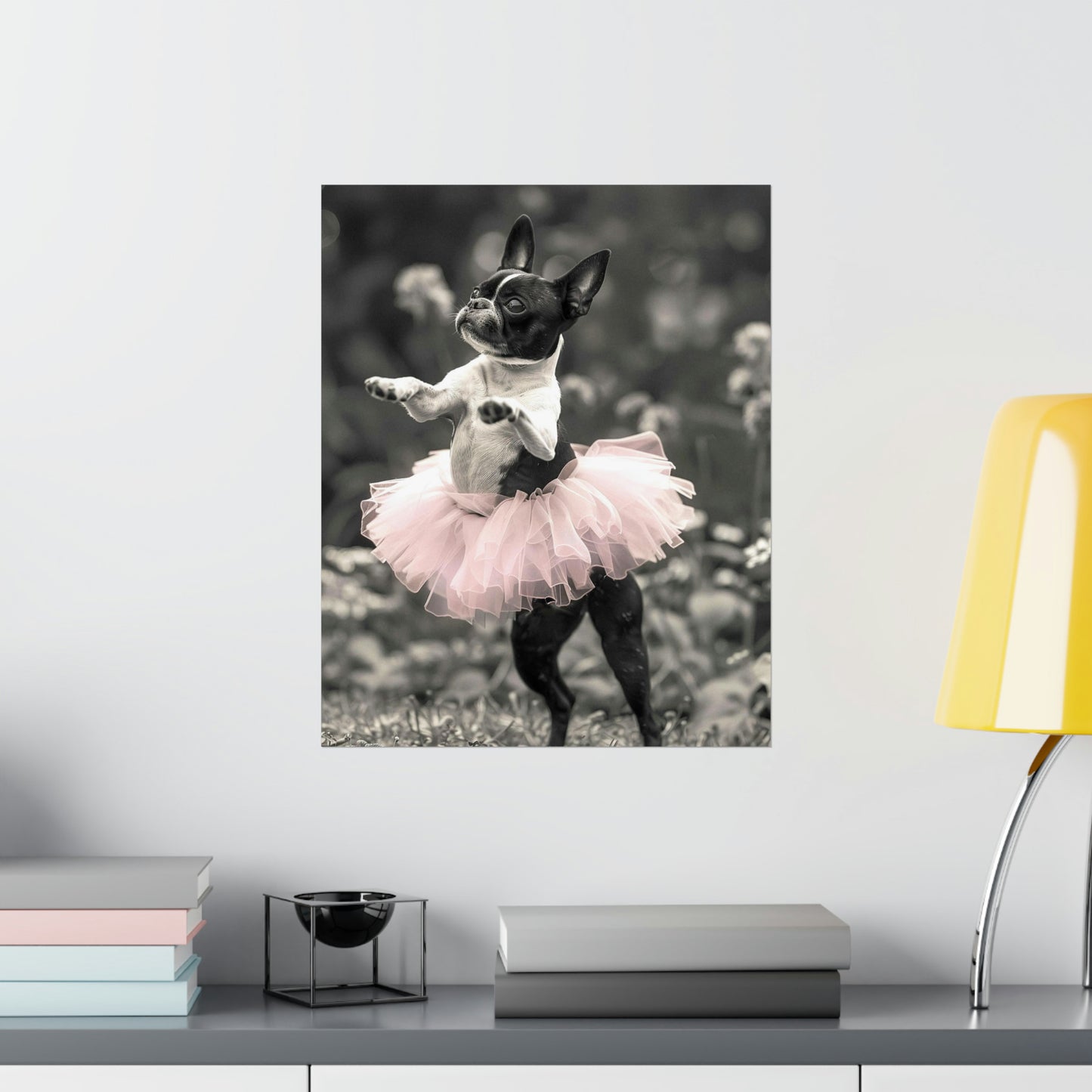 Boston Terrier Tutu, Boston Terrier Wall Art