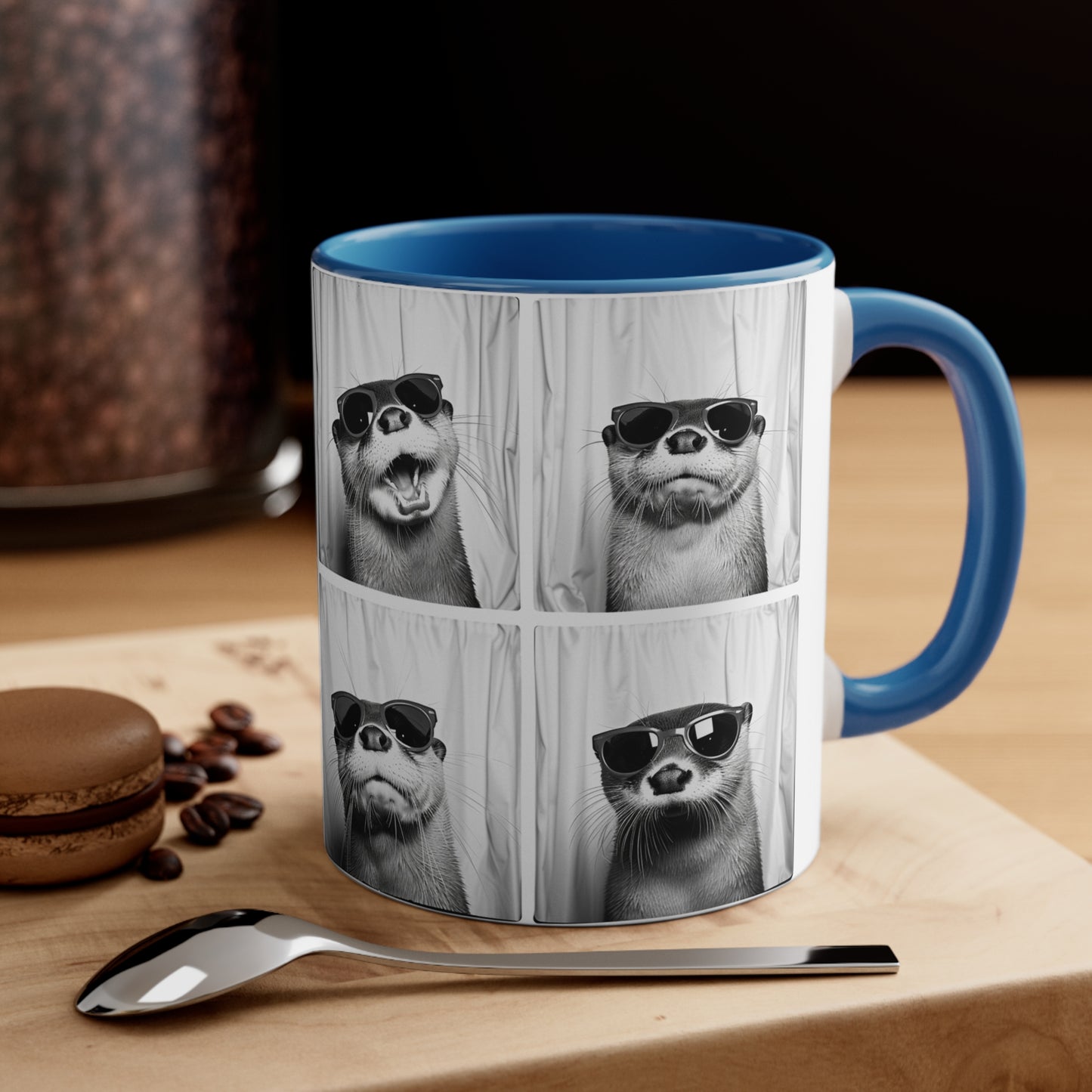 Otter Photo Booth Accent Coffee Mug, 11oz