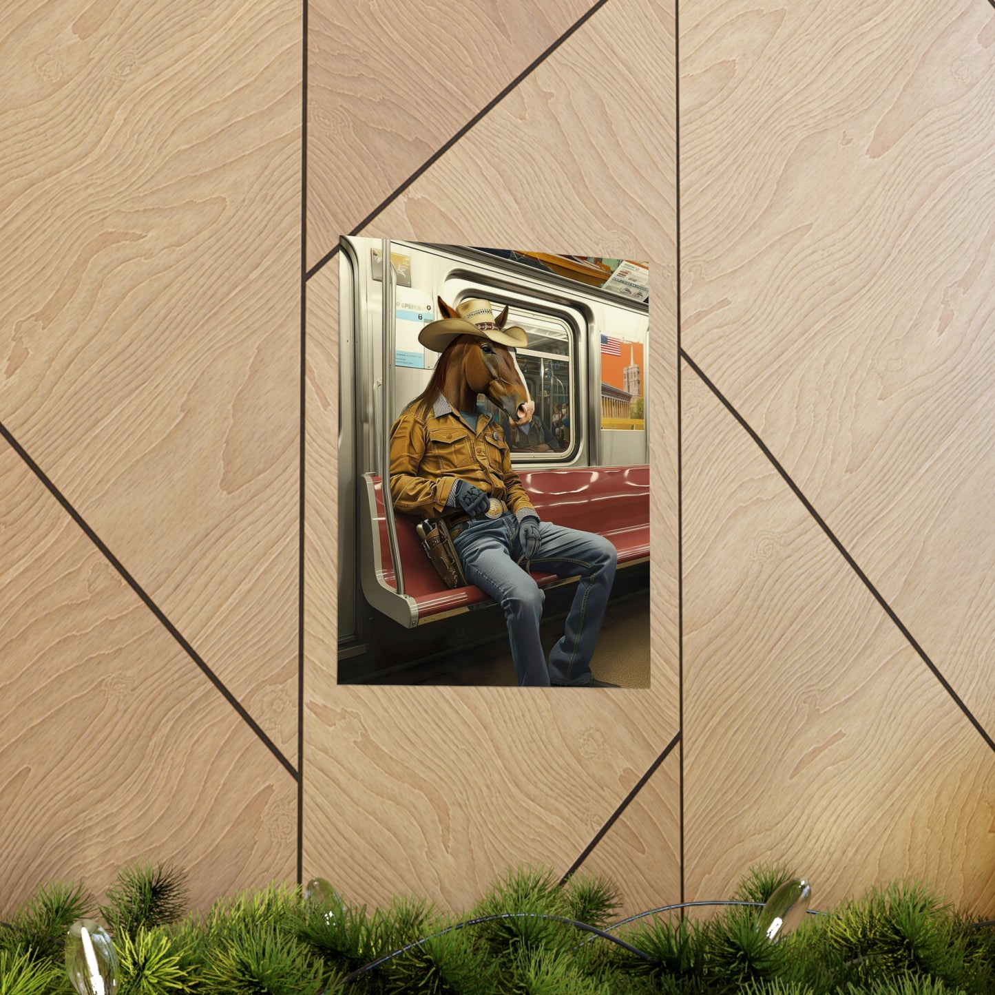 Horse in NY Subway, Horse Wall Art