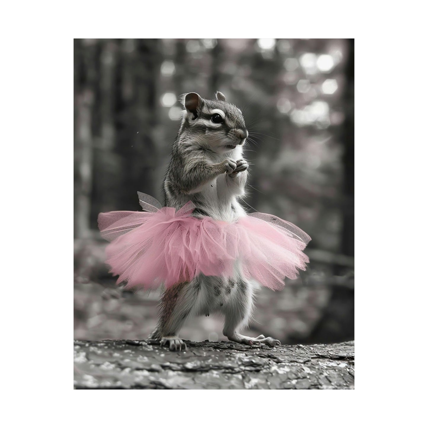 Chipmunk Tutu, Chipmunk Wall Art