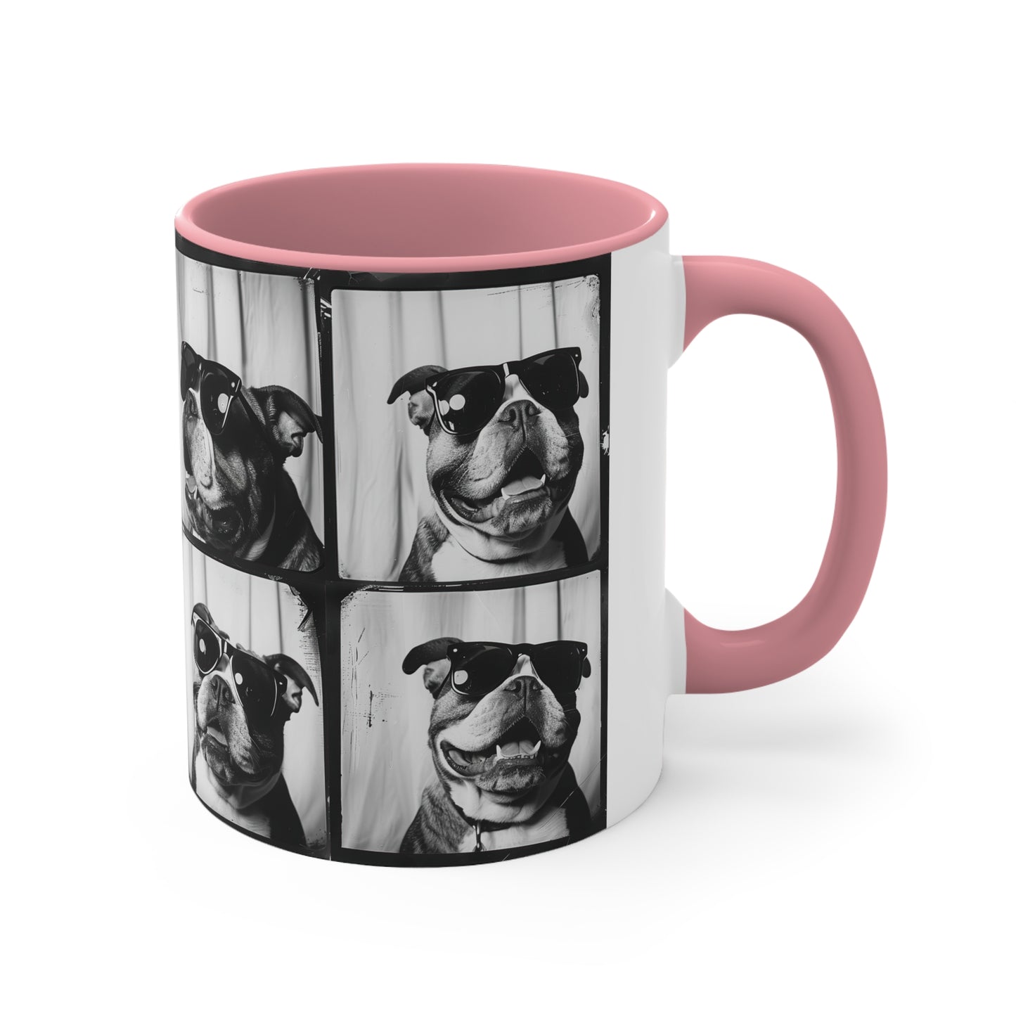 Bulldog Photo Booth Accent Coffee Mug, 11oz