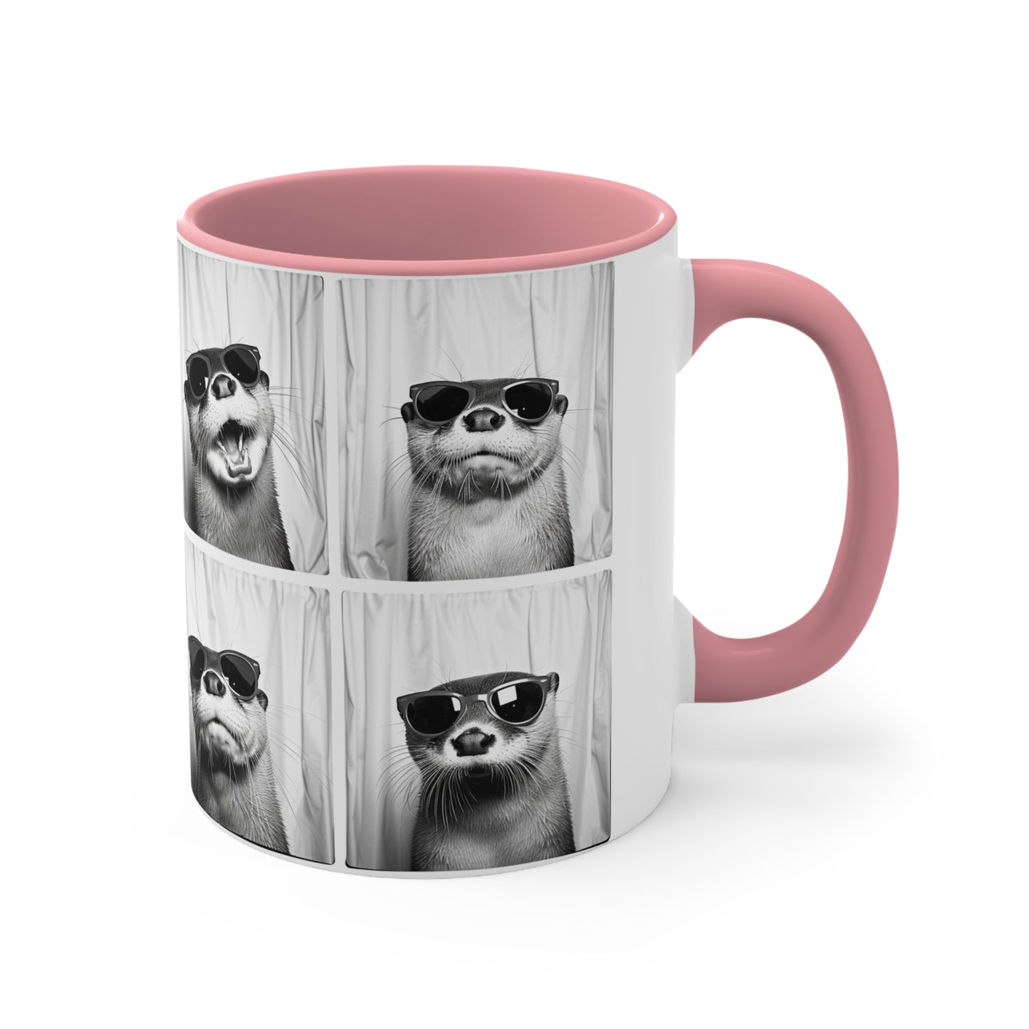 Otter Photo Booth Accent Coffee Mug, 11oz