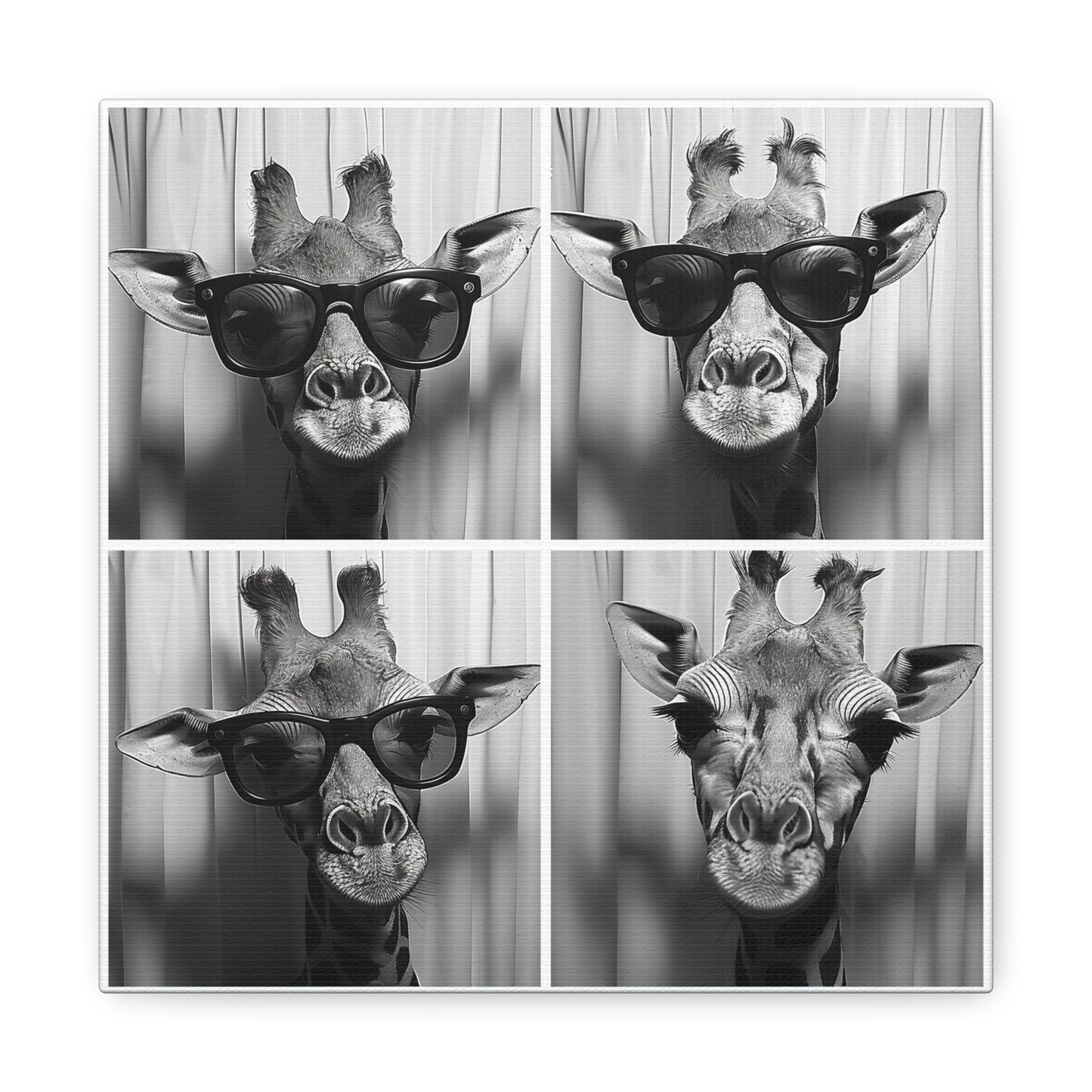 Giraffe Photo Booth Canvas