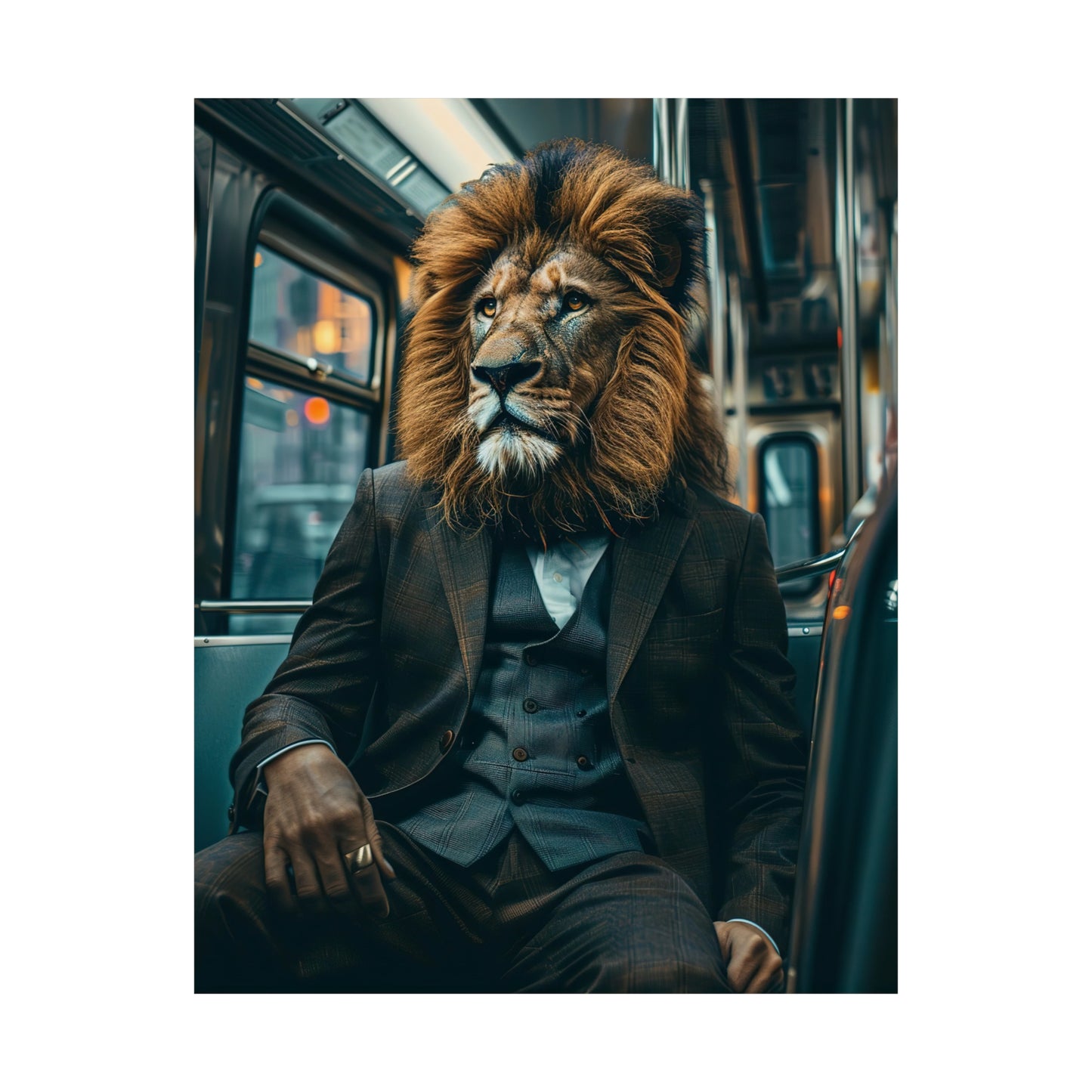 Lion Subway, Lion Wall Art