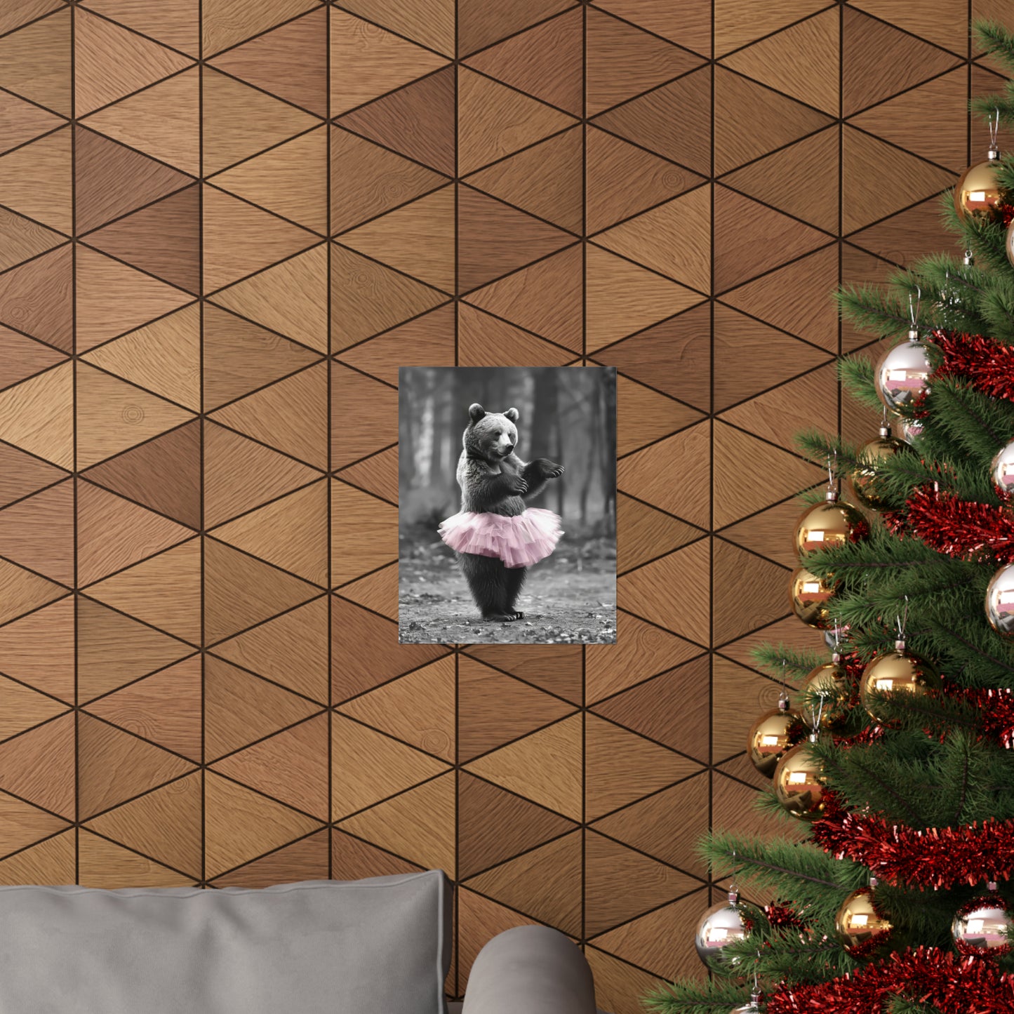 Bear Tutu, Bear Wall Art