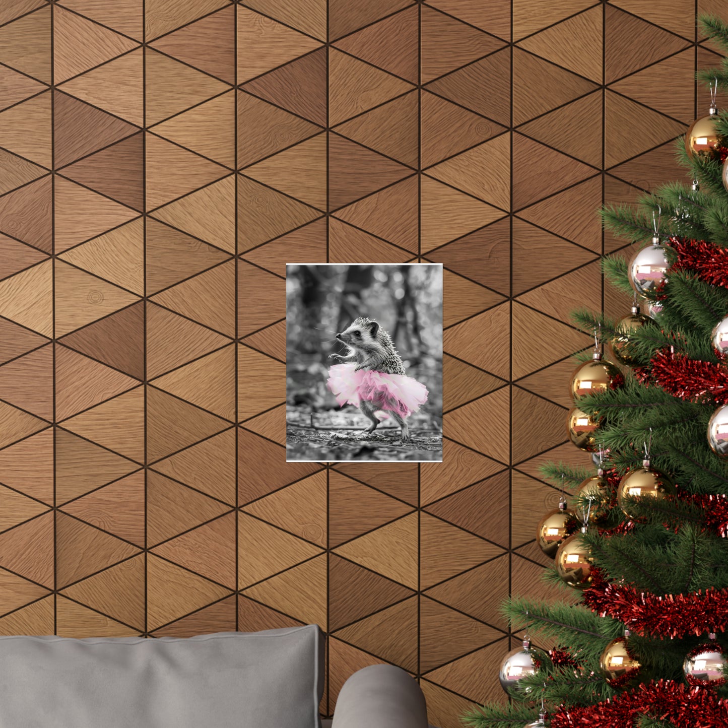 Hedgehock Tutu, Hedgehock Wall Art