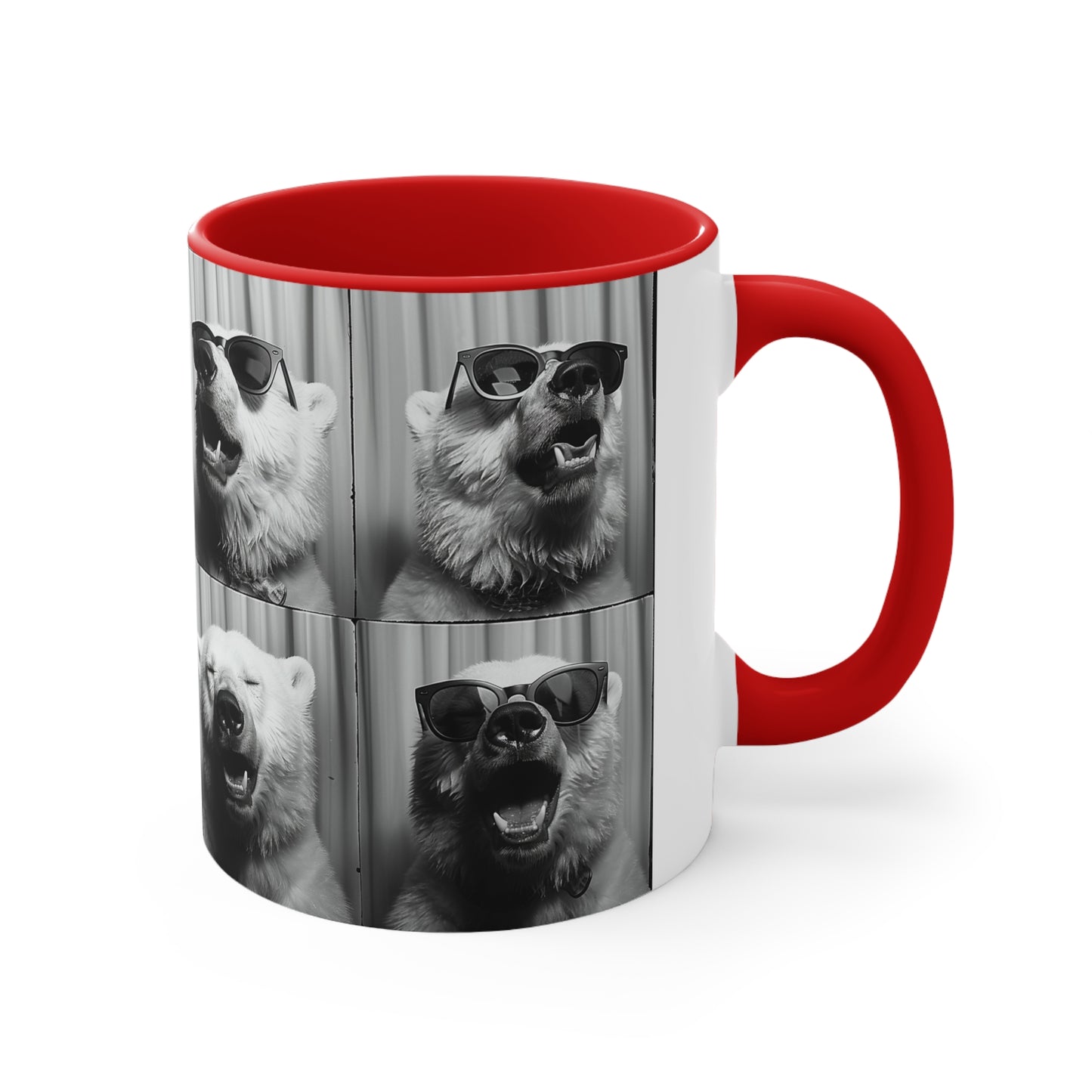 Polar Bear Photo Booth Accent Coffee Mug, 11oz