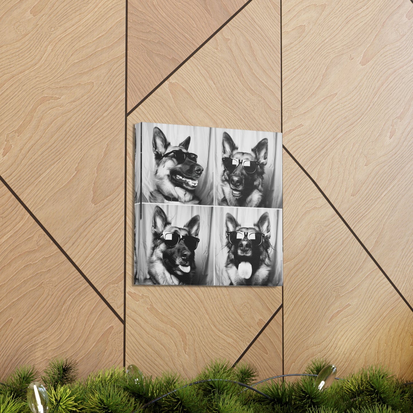 German Shephard Photo Booth Canvas