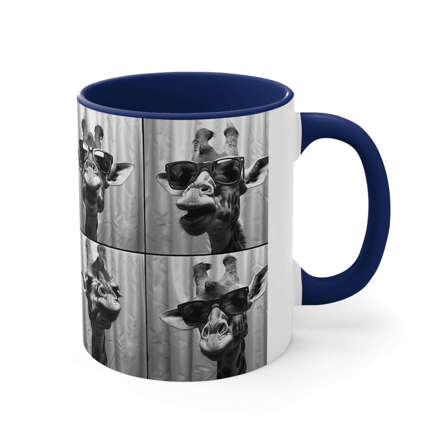 Giraffe Photo Booth Accent Coffee Mug, 11oz