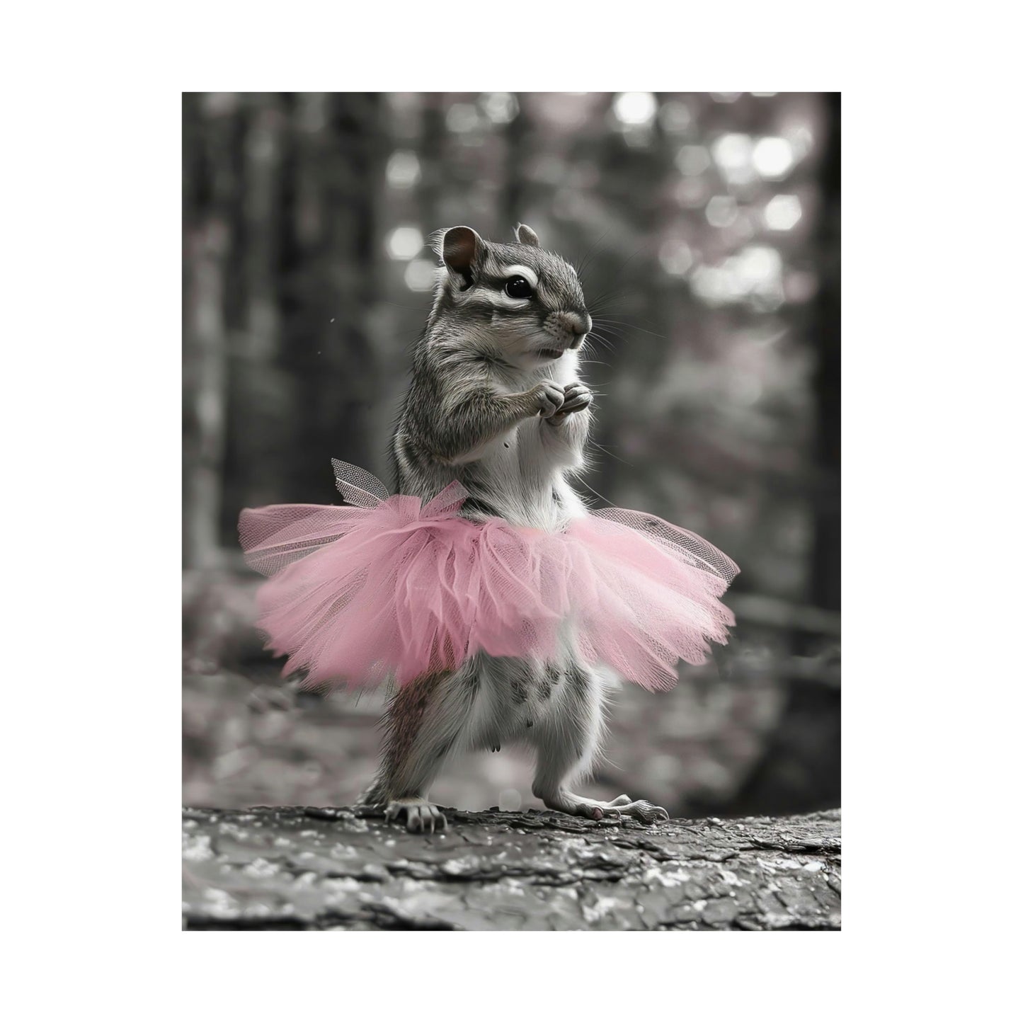 Chipmunk Tutu, Chipmunk Wall Art