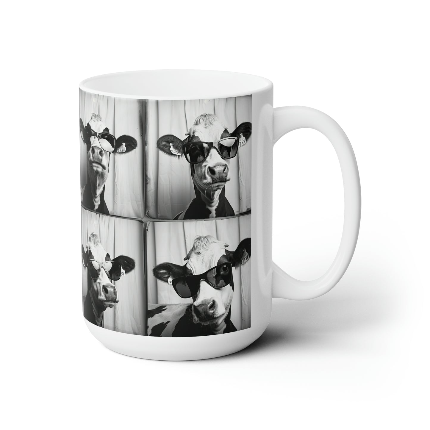 Cow Photo Booth Accent Coffee Mug, 11oz
