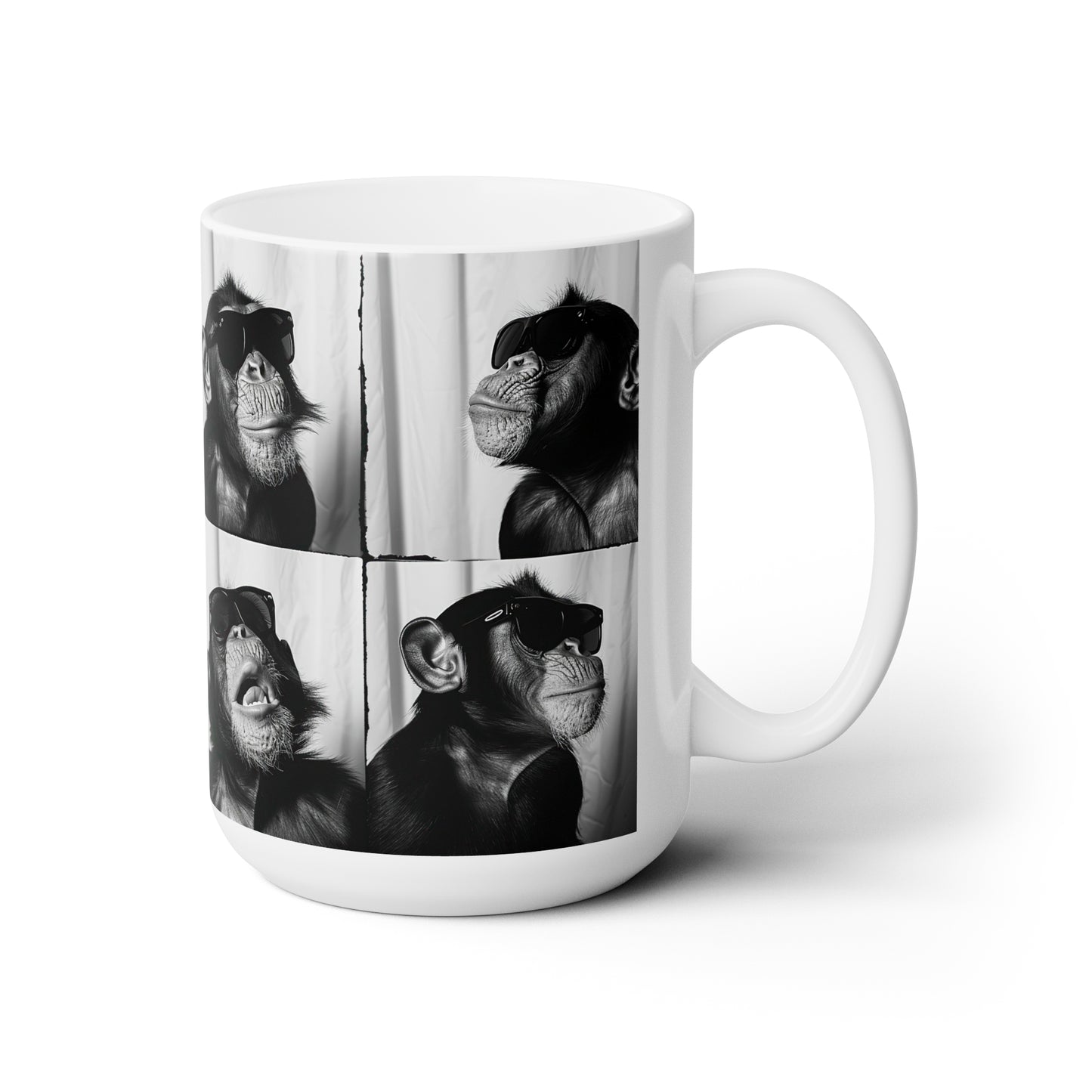 Monkey Photo Booth Accent Coffee Mug, 11oz