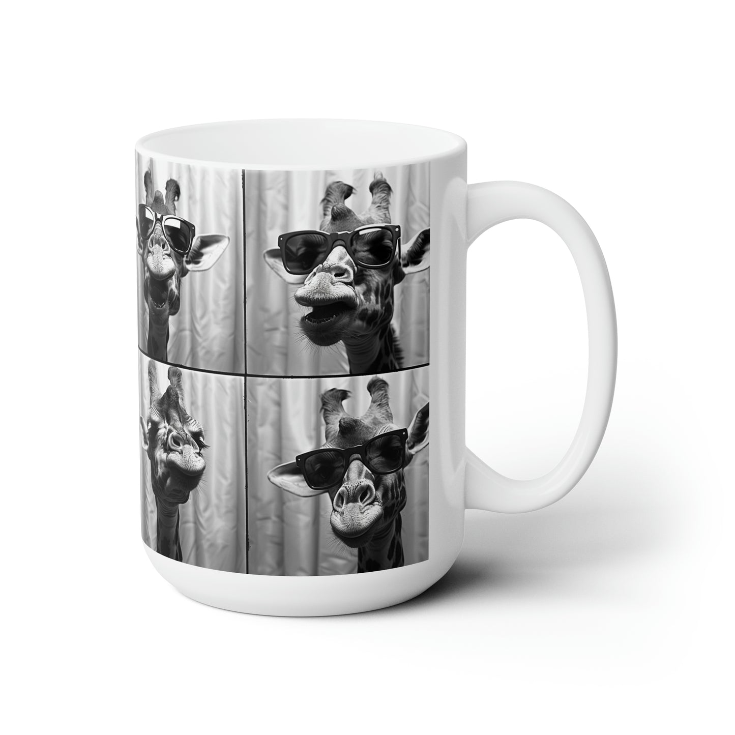 Giraffe Photo Booth Accent Coffee Mug, 11oz