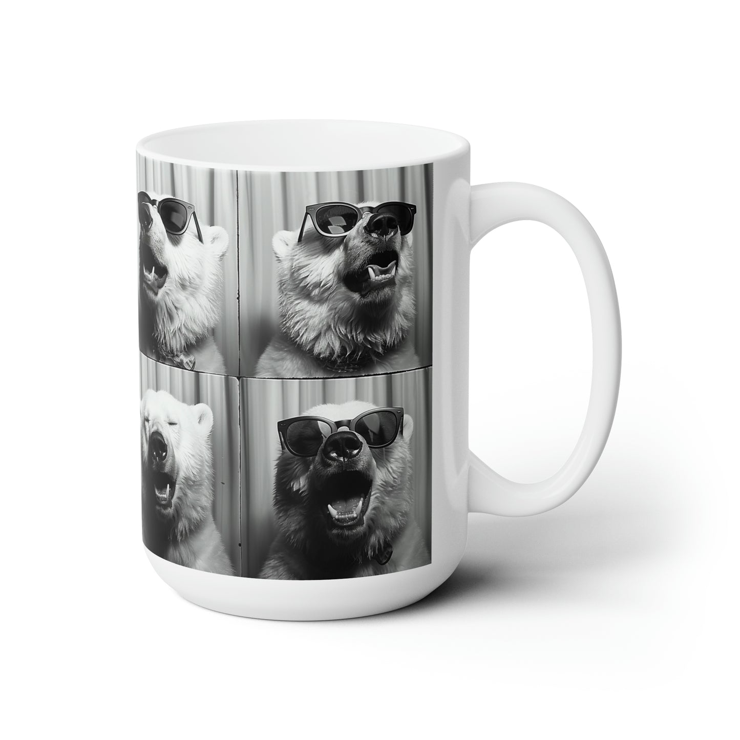 Polar Bear Photo Booth Accent Coffee Mug, 11oz