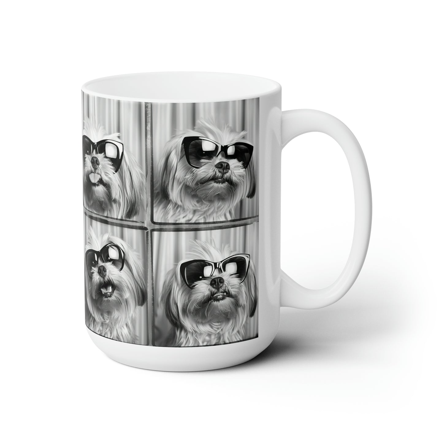 Shih Tzu Photo Booth Accent Coffee Mug, 11oz