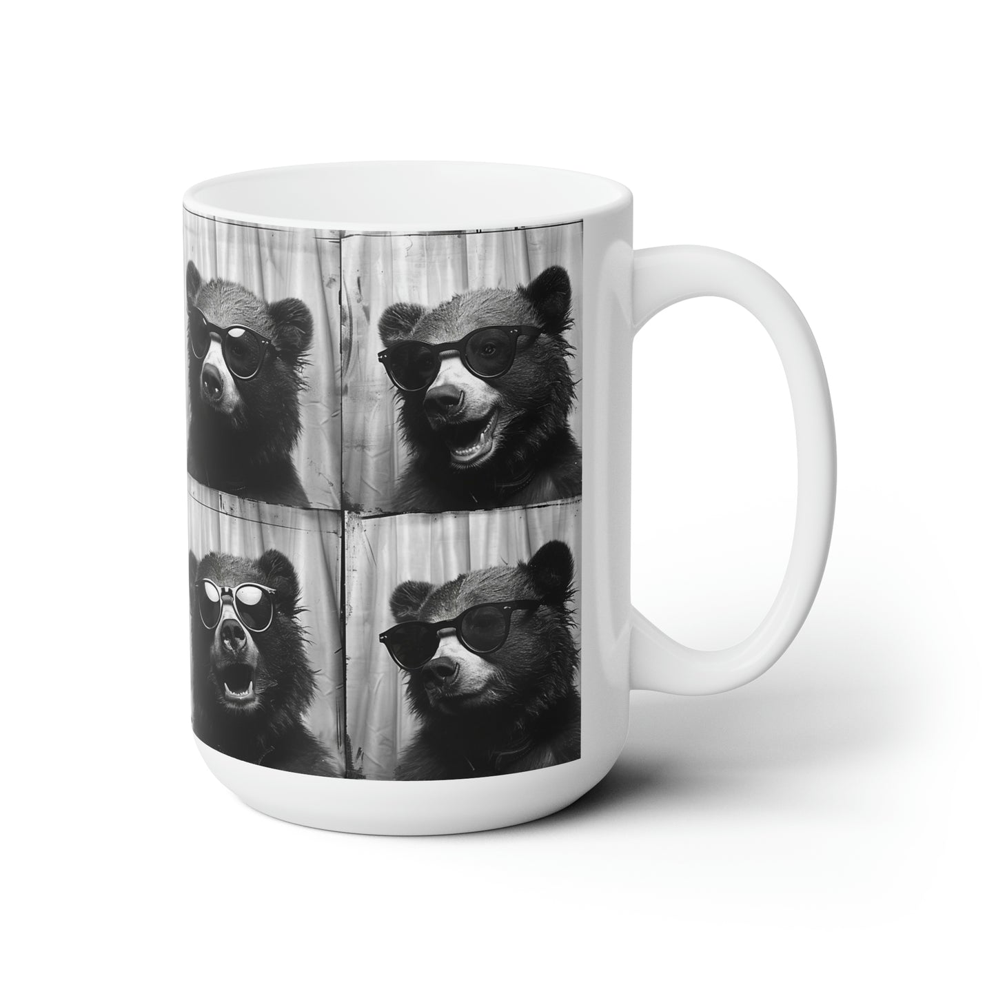 Bear Photo Booth Accent Coffee Mug, 11oz