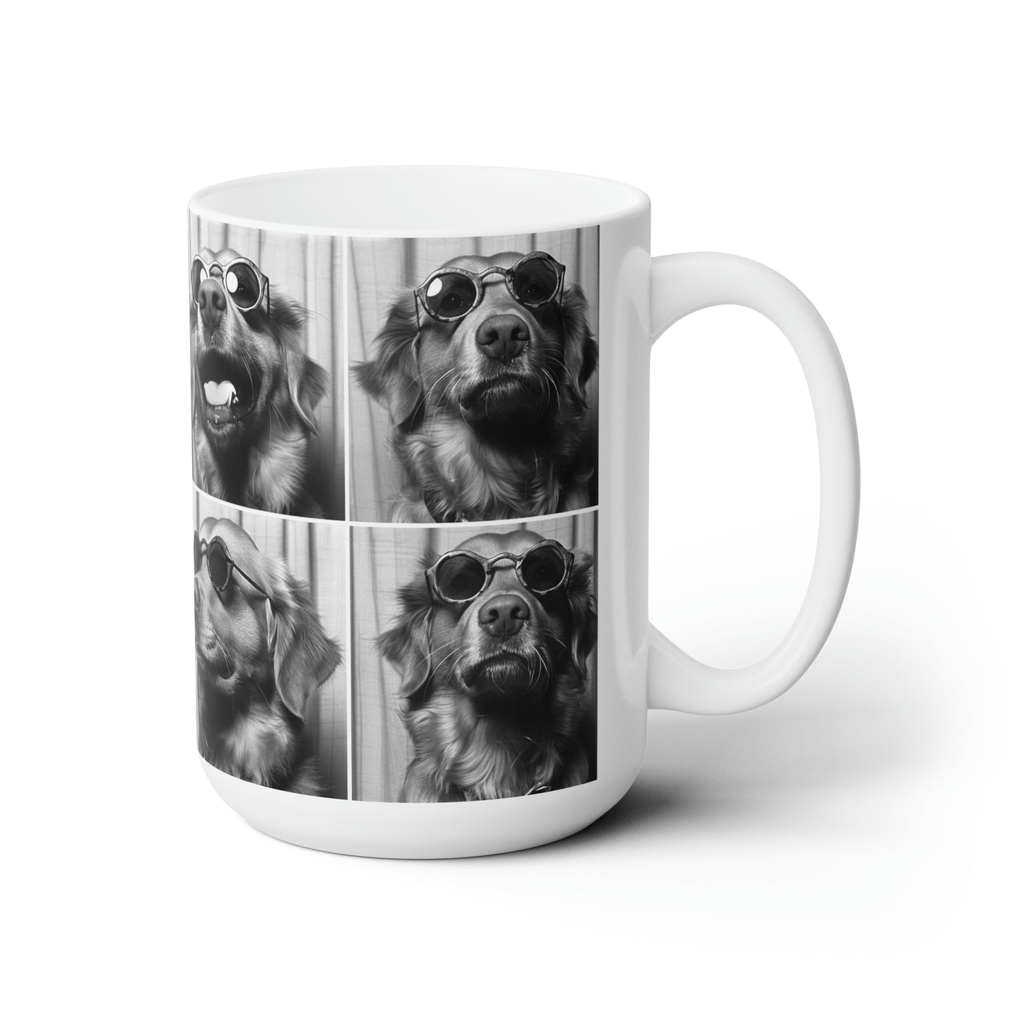 Golden Retriever Photo Booth Accent Coffee Mug, 11oz