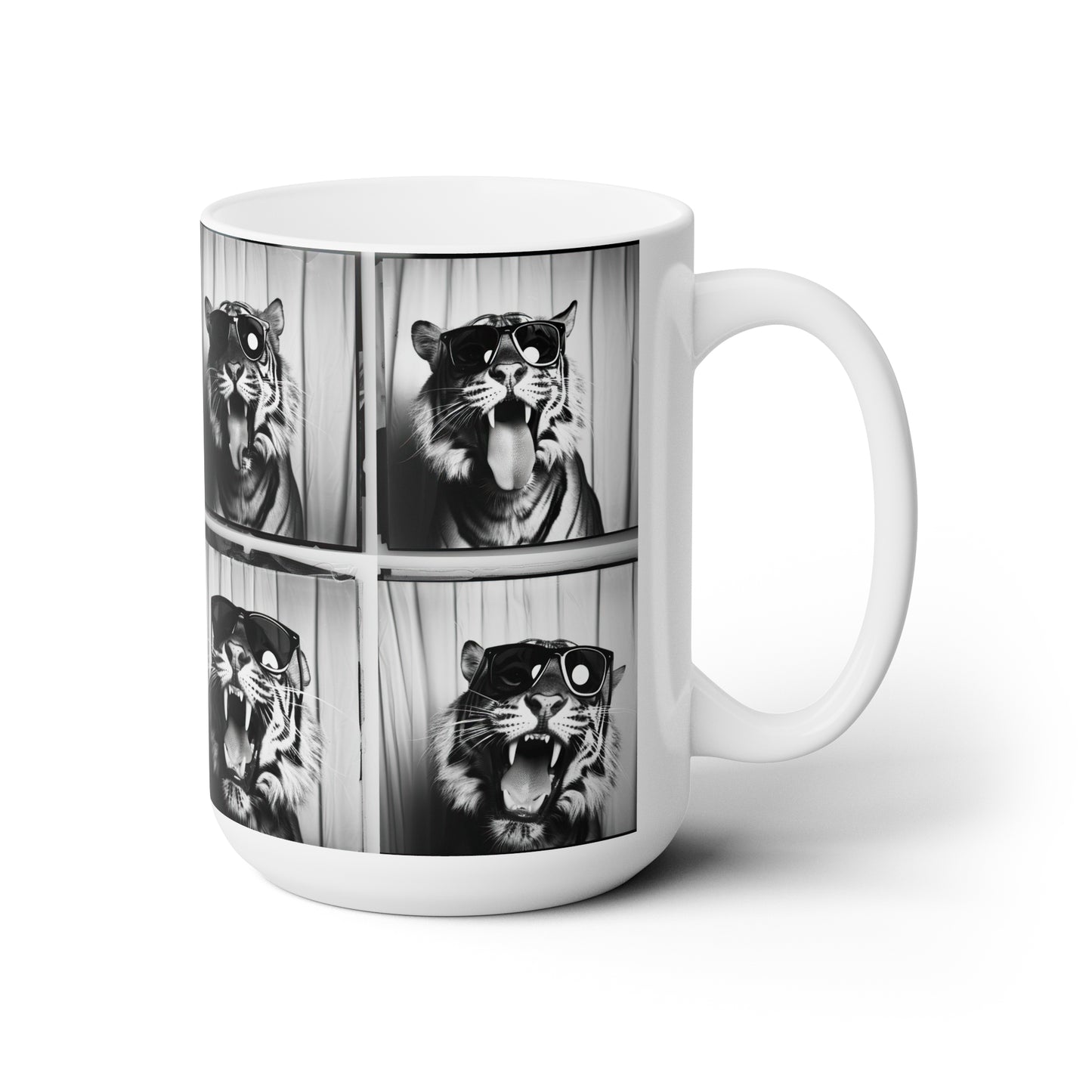 Tiger Photo Booth Accent Coffee Mug, 11oz
