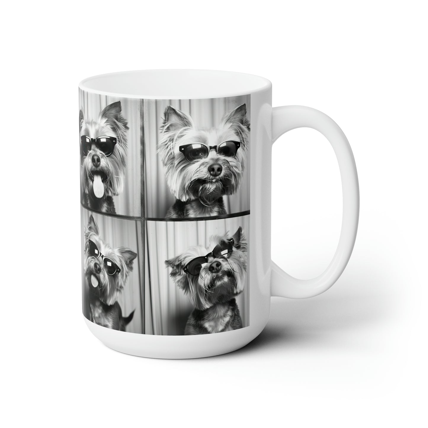 Yorkie Terrier  Photo Booth Accent Coffee Mug, 11oz
