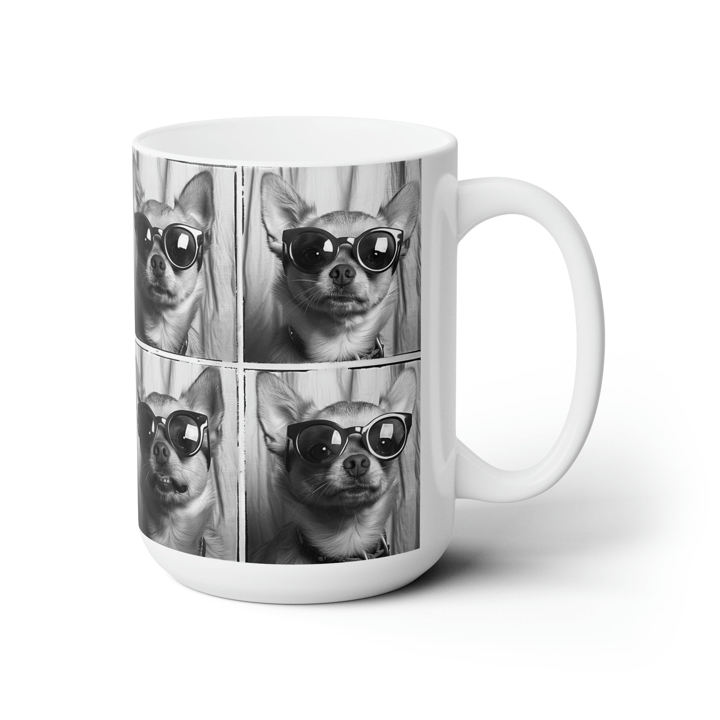 Chihuahua Photo Booth Accent Coffee Mug, 11oz