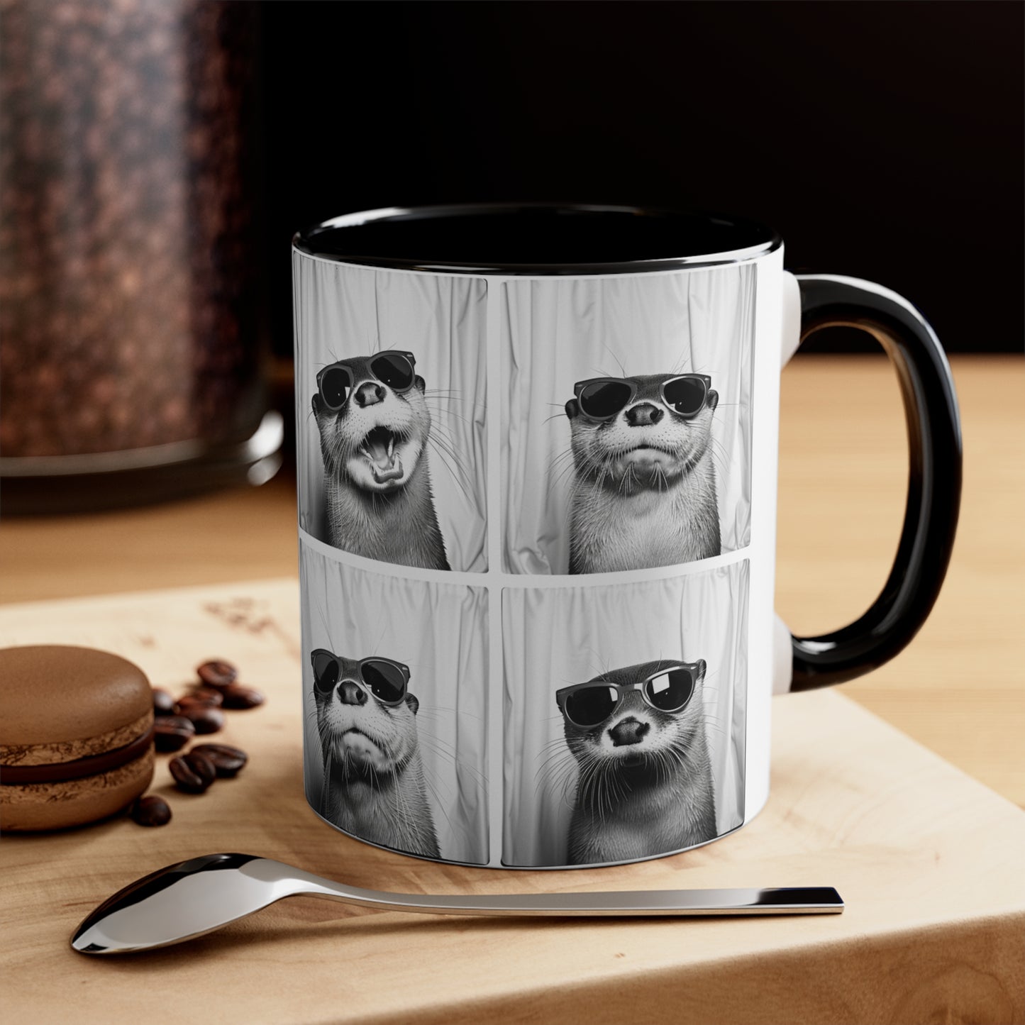 Otter Photo Booth Accent Coffee Mug, 11oz