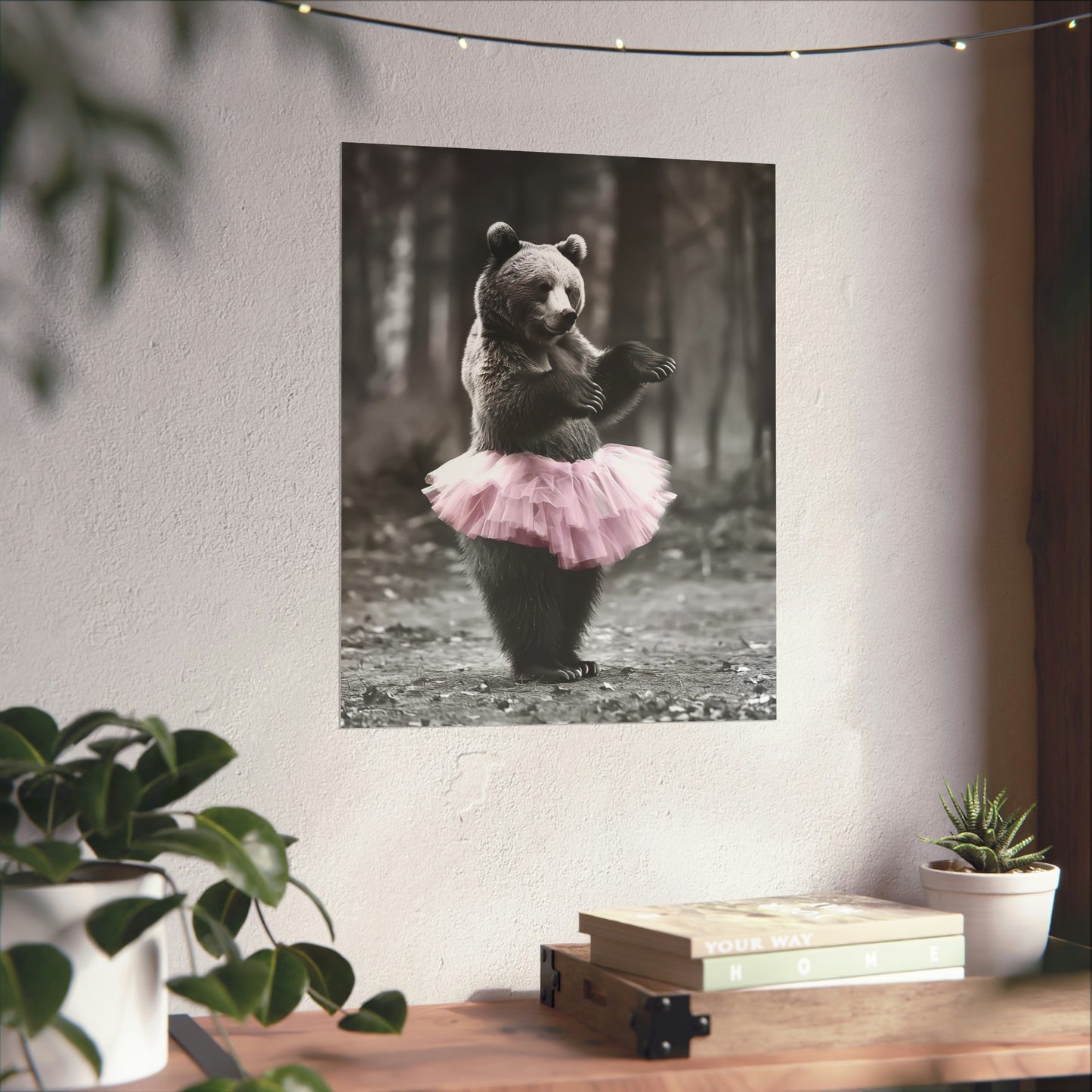 Bear Tutu, Bear Wall Art