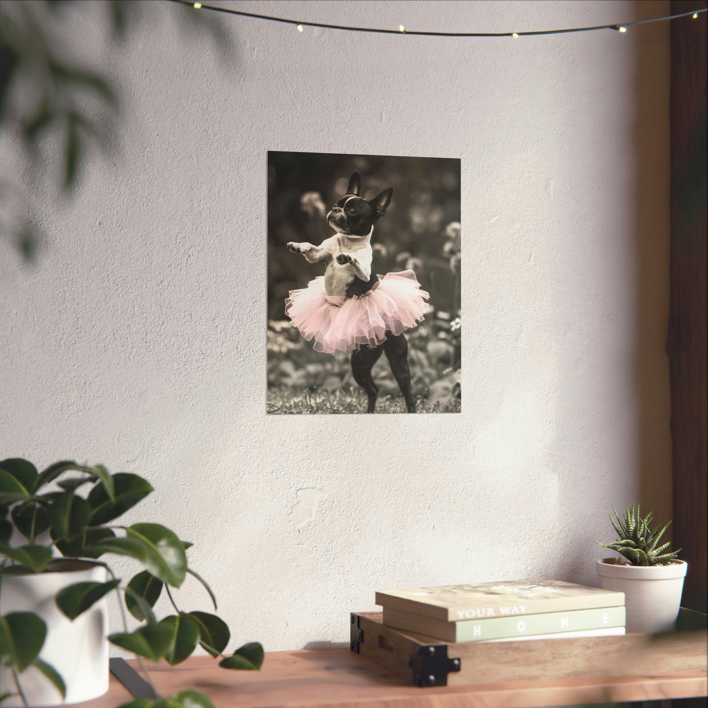 Boston Terrier Tutu, Boston Terrier Wall Art