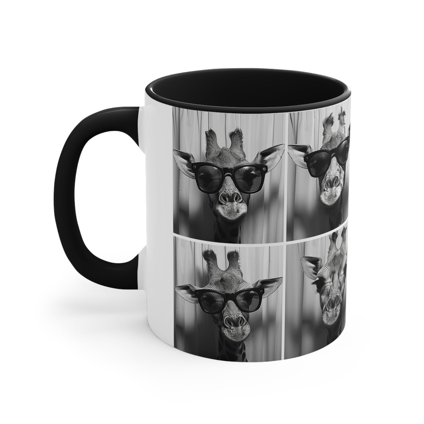 Giraffe Photo Booth Accent Coffee Mug, 11oz