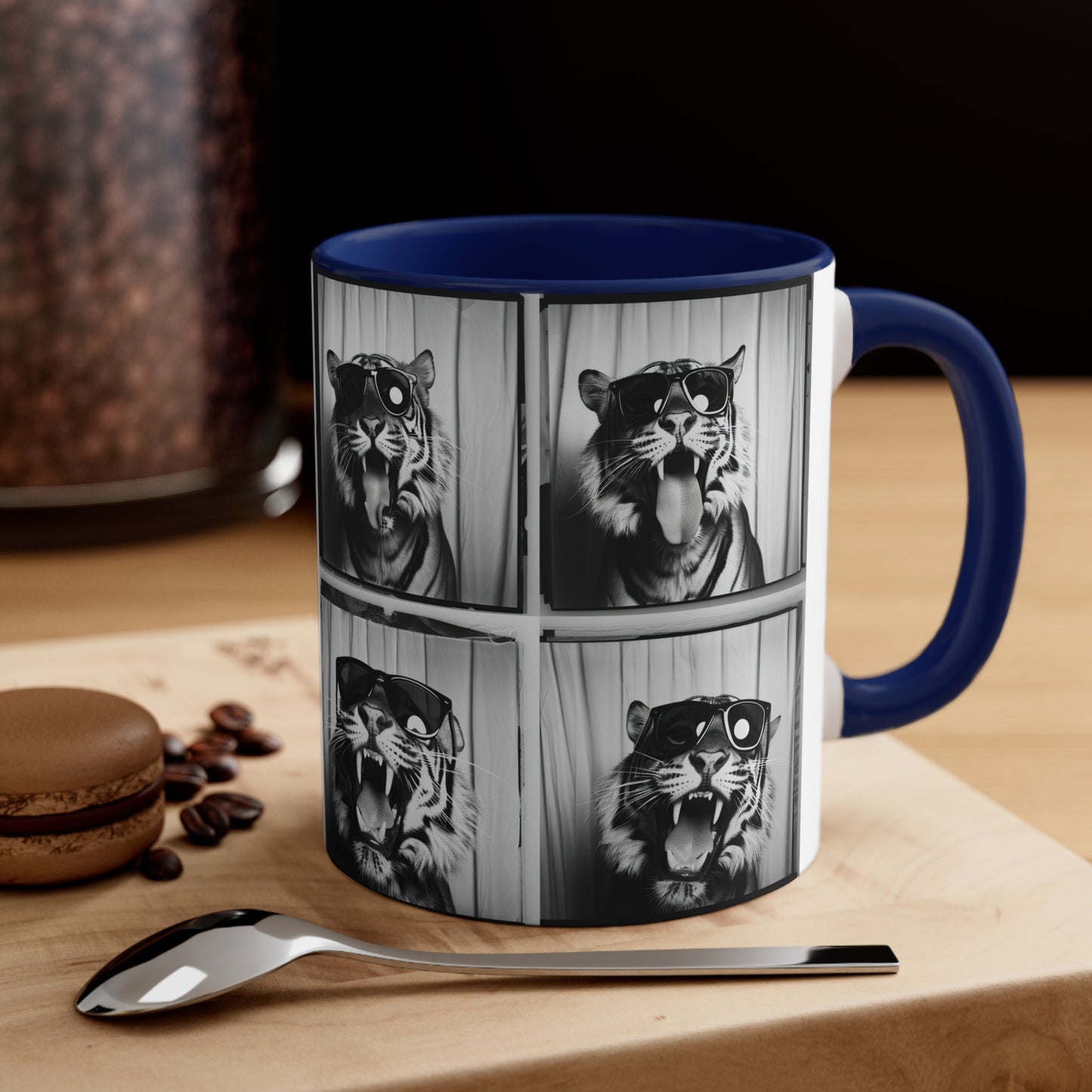 Tiger Photo Booth Accent Coffee Mug, 11oz