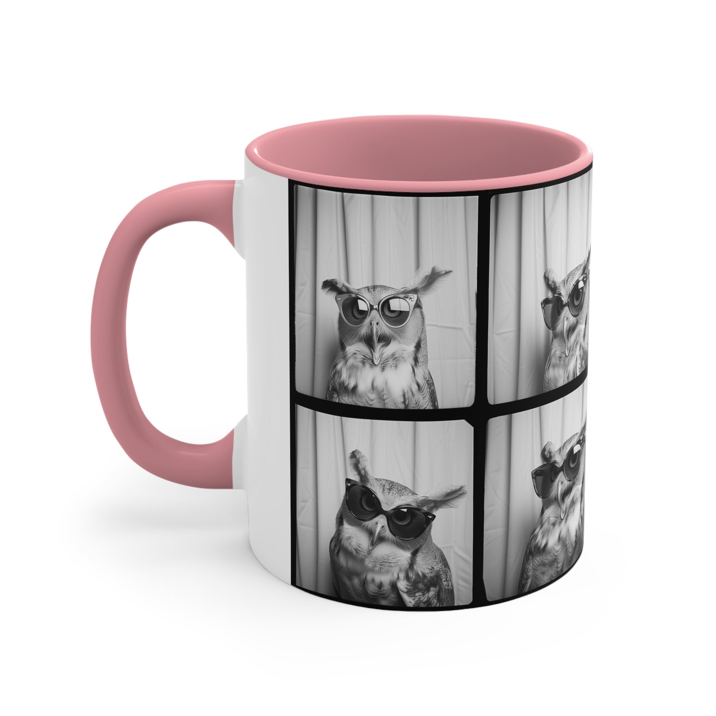 Owl Photo Booth Accent Coffee Mug, 11oz