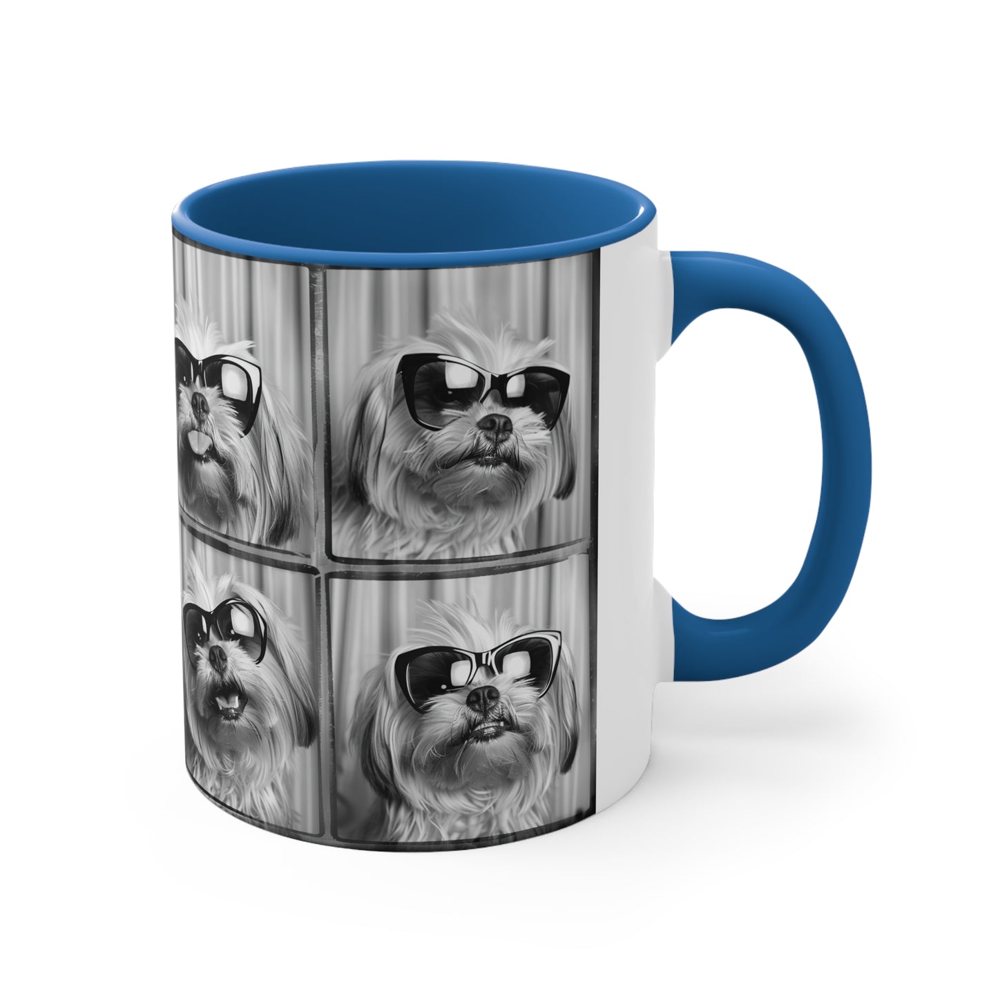 Shih Tzu Photo Booth Accent Coffee Mug, 11oz