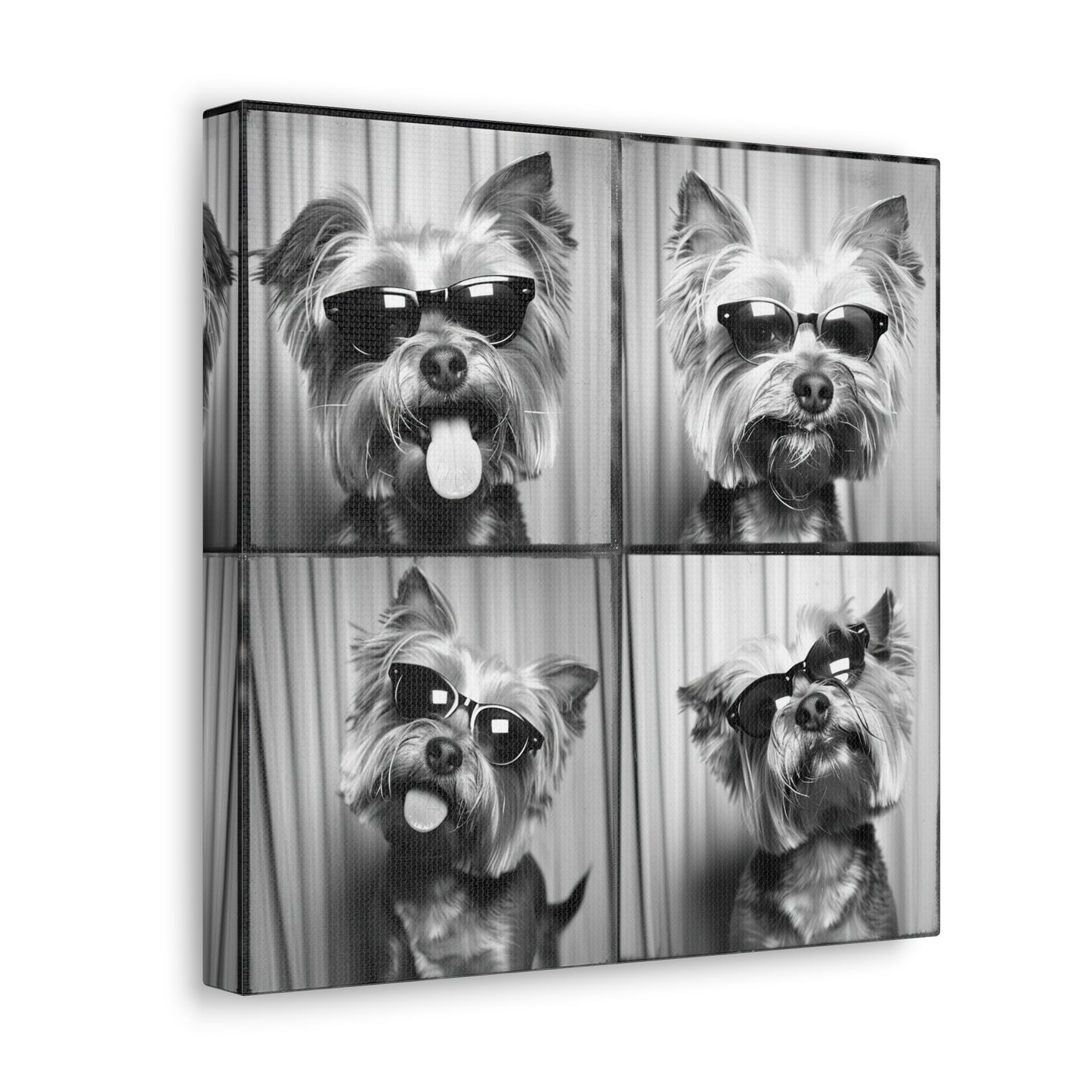 Yorkie Terrier Photo Booth Canvas