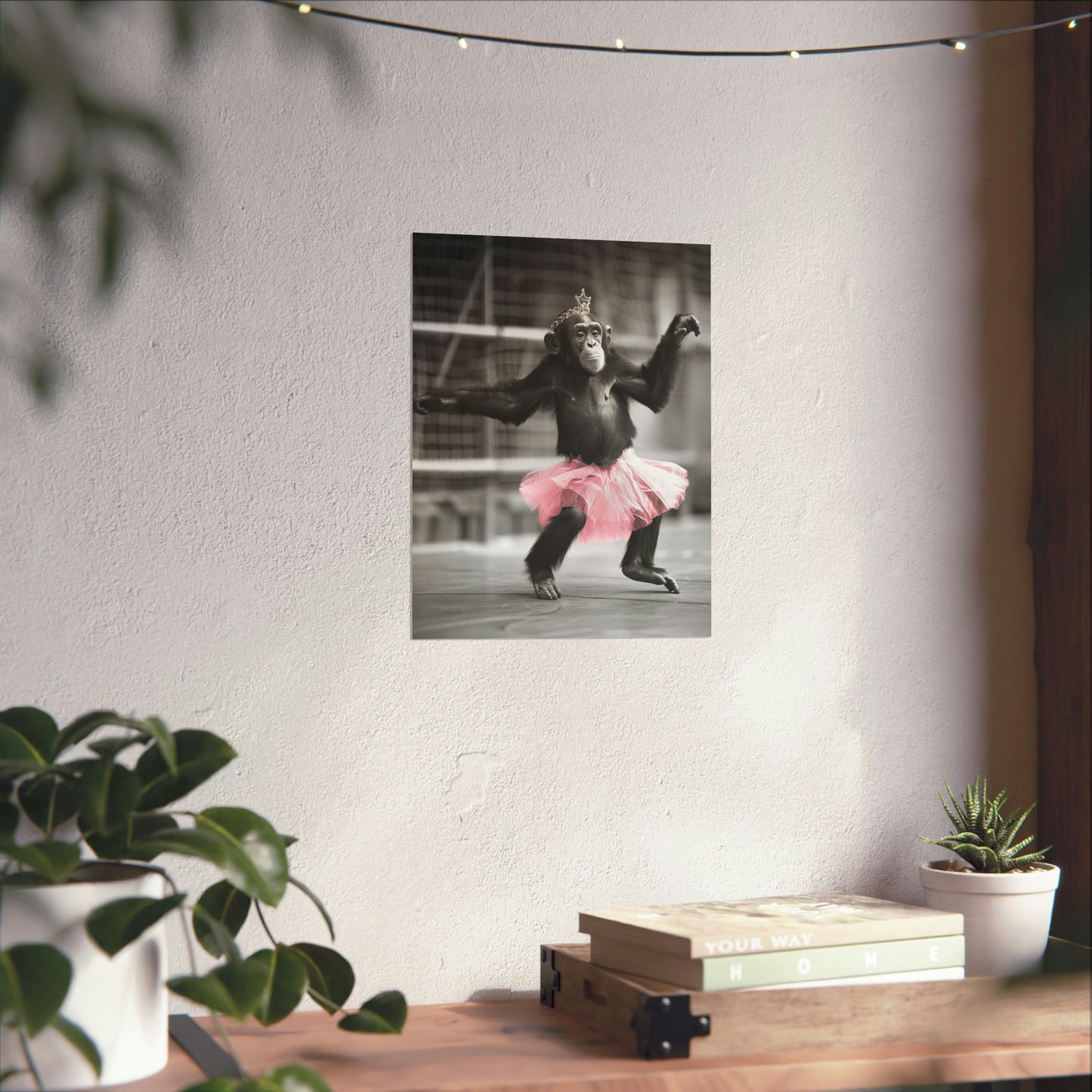 Monkey Tutu, Monkey Wall Art