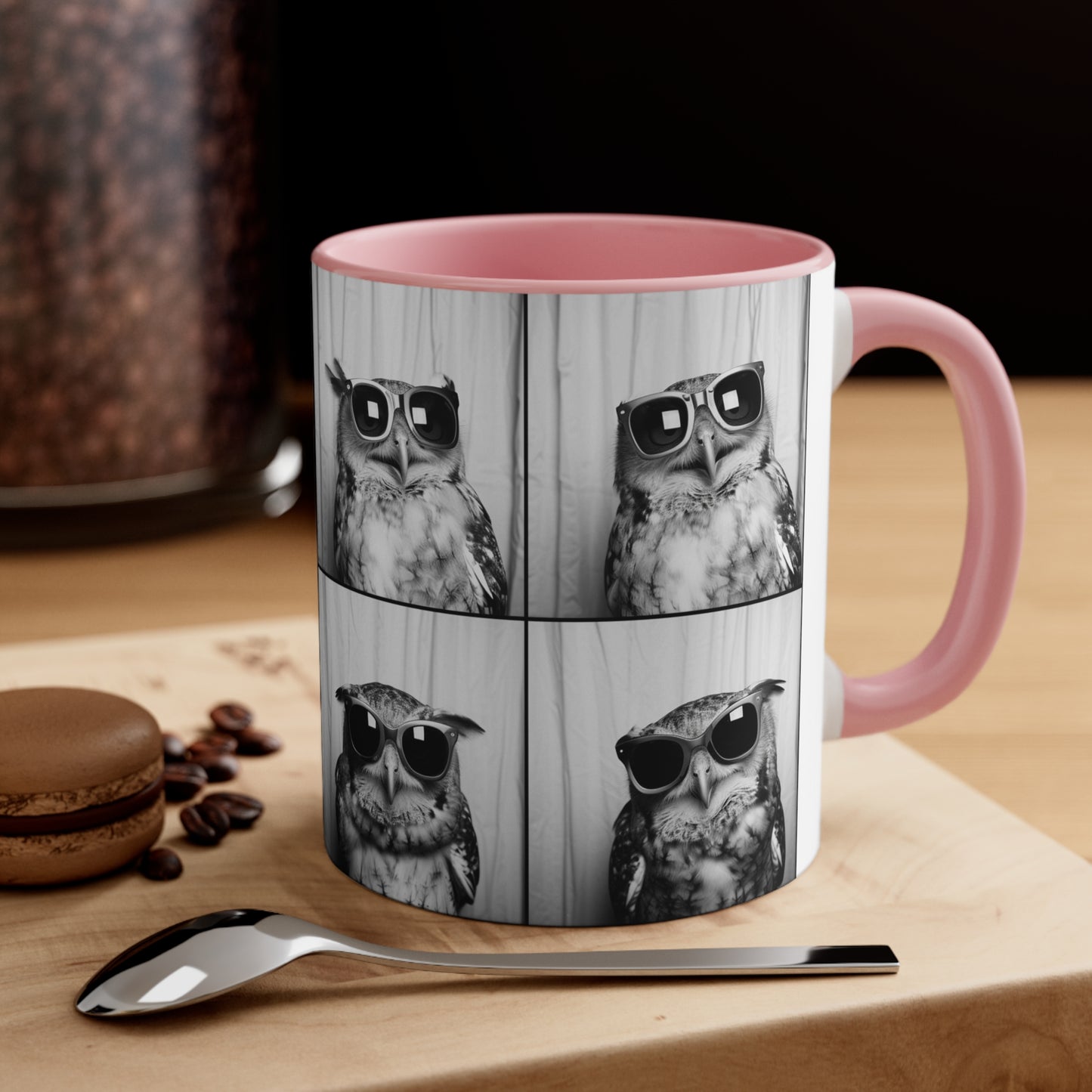 Owl Photo Booth Accent Coffee Mug, 11oz
