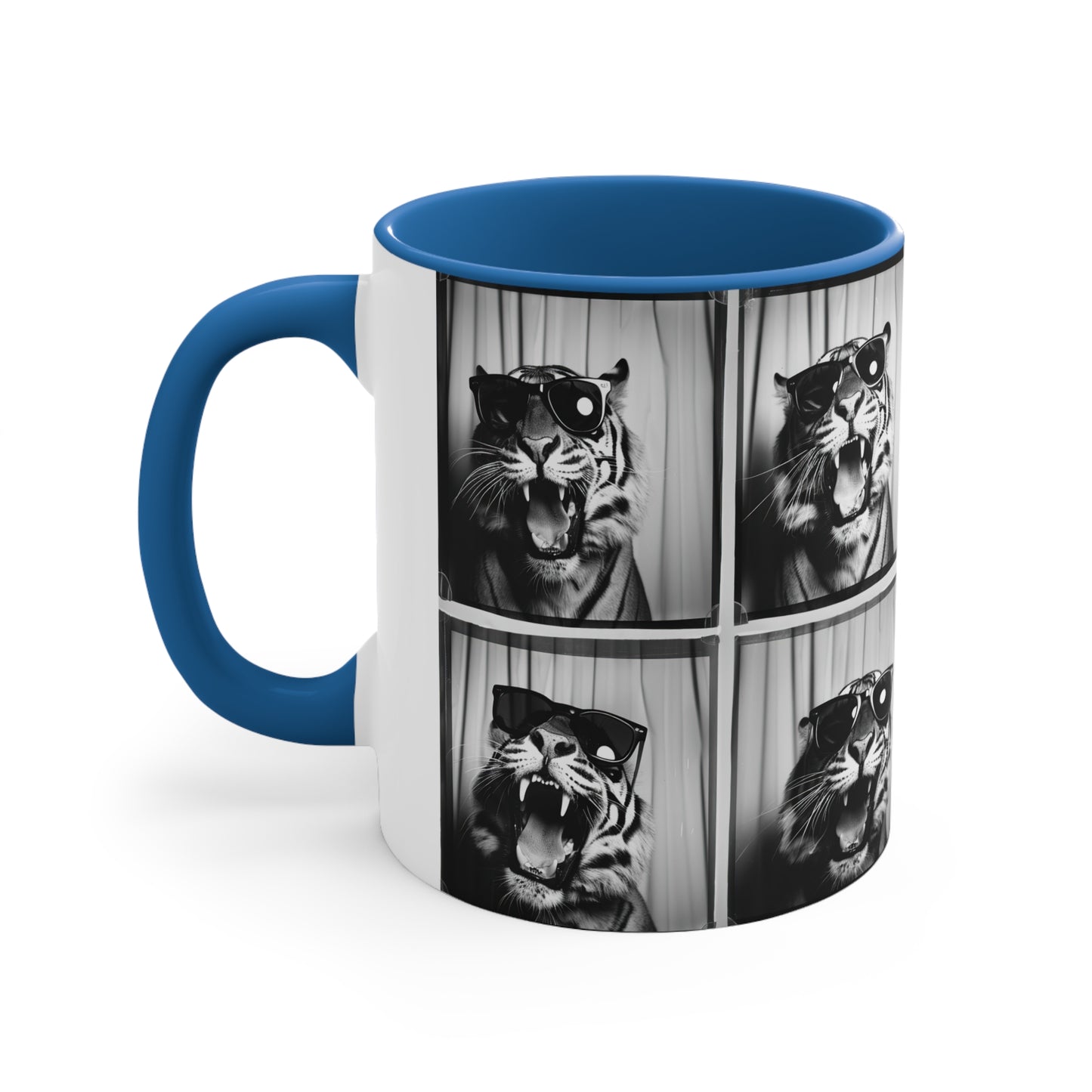 Tiger Photo Booth Accent Coffee Mug, 11oz