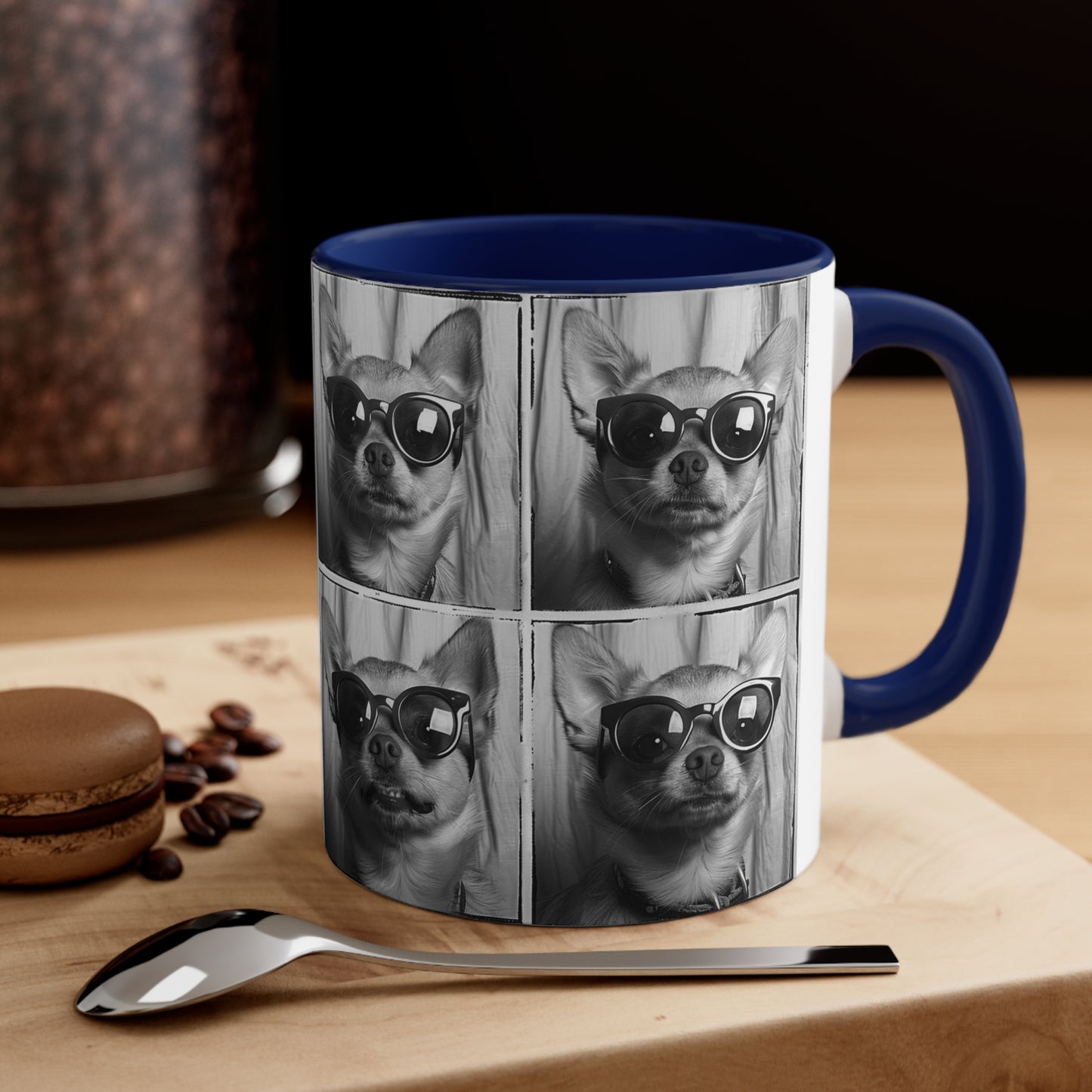 Chihuahua Photo Booth Accent Coffee Mug, 11oz