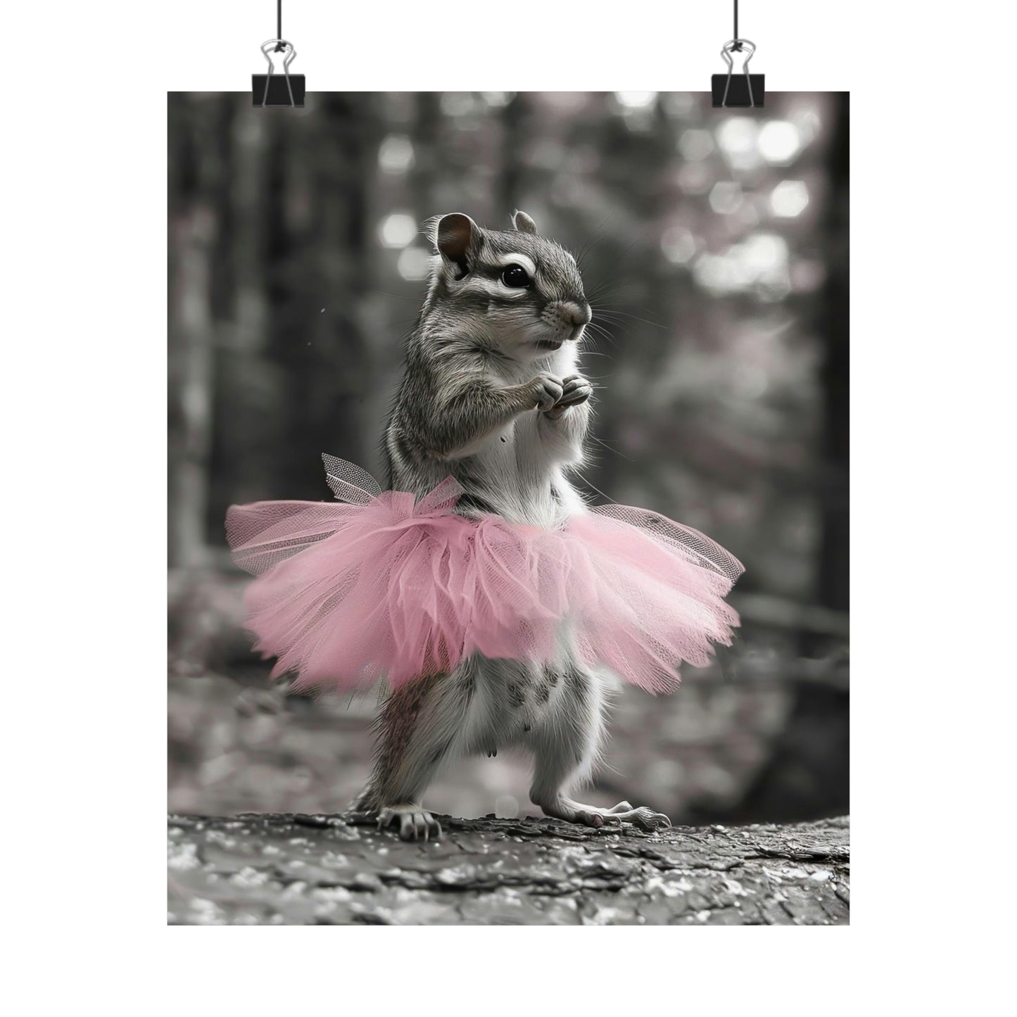 Chipmunk Tutu, Chipmunk Wall Art